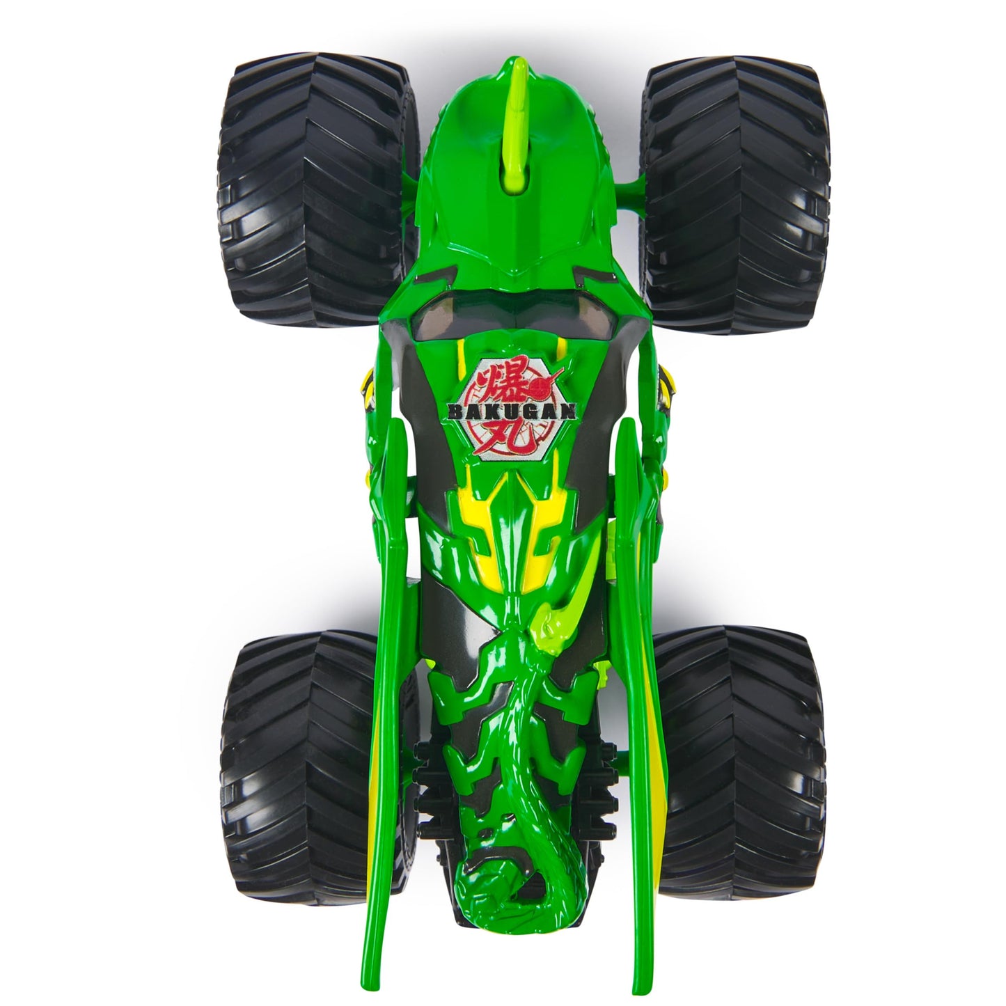 Monster Jam Bakugan Dragonoid Green Monster Truck – 1:24 Die-Cast with Chrome Rims & BKT Tires
