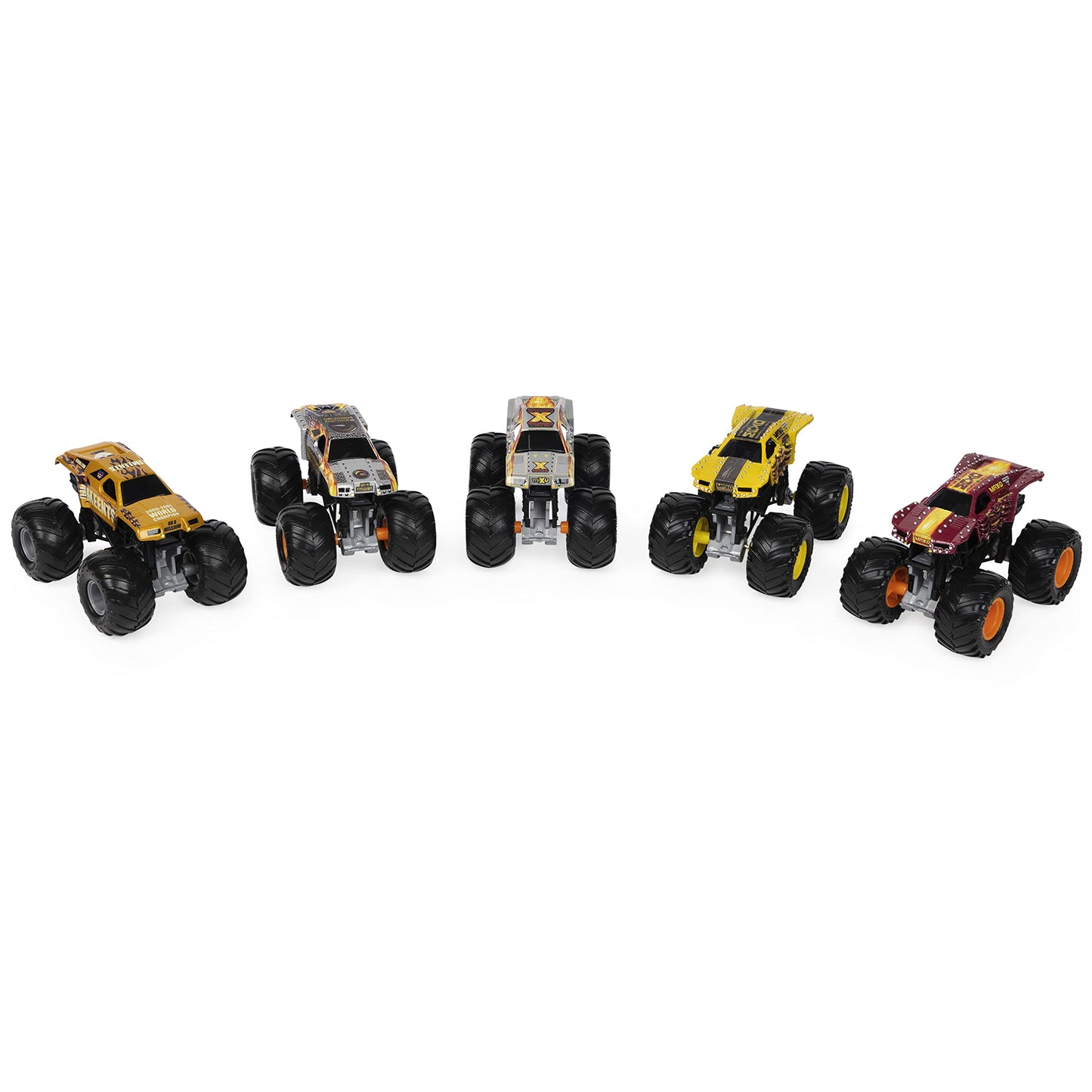 Monster Jam Retro Edition Max-D 1:64 Scale 5-Pack – Exclusive Vintage Die-Cast Trucks