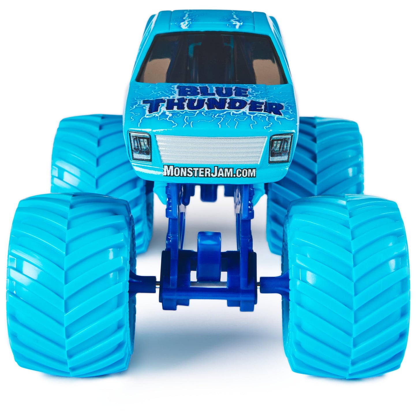 Monster Jam Blue Thunder 1:24 Scale Die-Cast Truck | Chrome Rims & BKT Tires