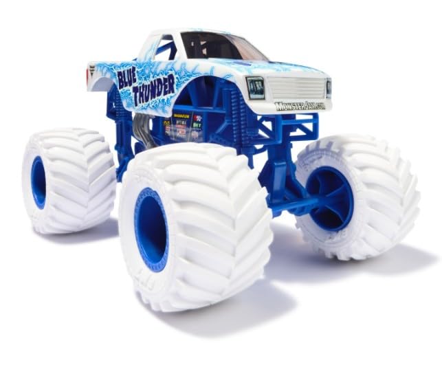 Monster Jam Series 24 Blue Thunder 1:24 Die-Cast Monster Truck – Collectible for Kids 3+