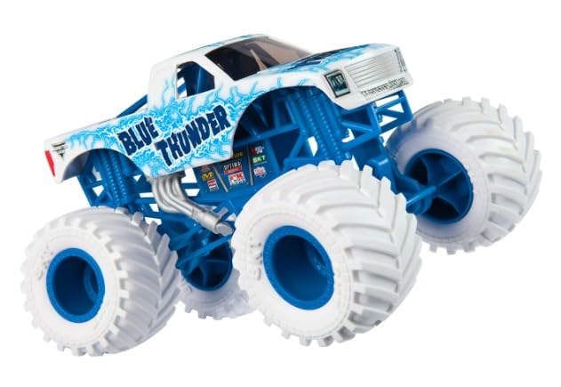Monster Jam Series 24 Blue Thunder 1:24 Die-Cast Monster Truck – Collectible for Kids 3+