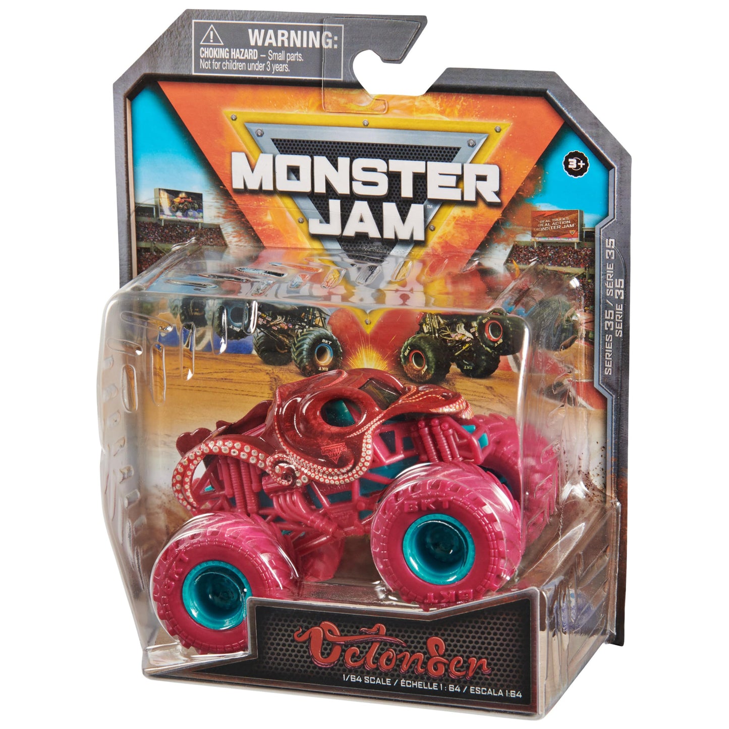 Monster Jam Official Octon8er 1:64 Die-Cast Monster Truck – Collectible Kids Toy
