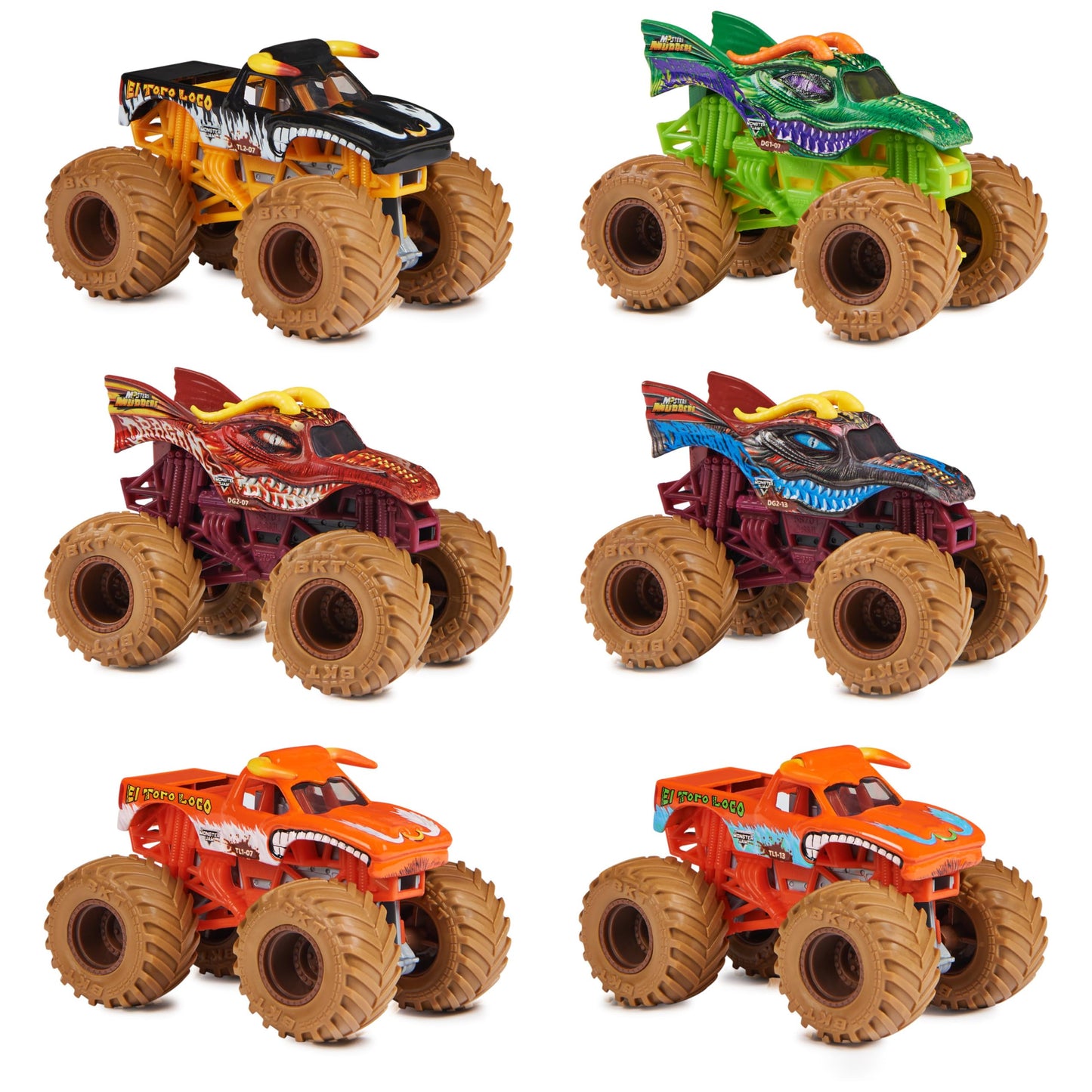Monster Jam Mystery Mudders 1:64 Die-Cast Truck - Wash to Reveal, Styles Vary
