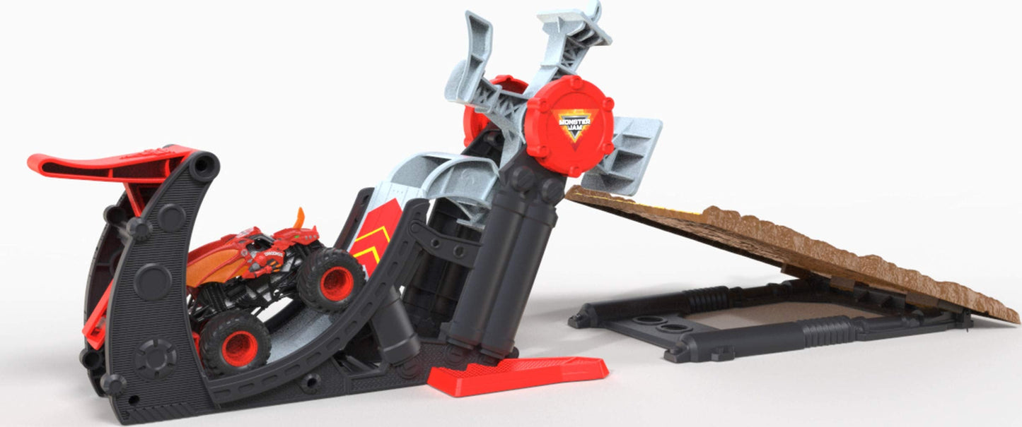 Monster Jam Official Bakugan Dragonoid Stunt Dial Playset — 1:64 Scale Die-Cast Truck