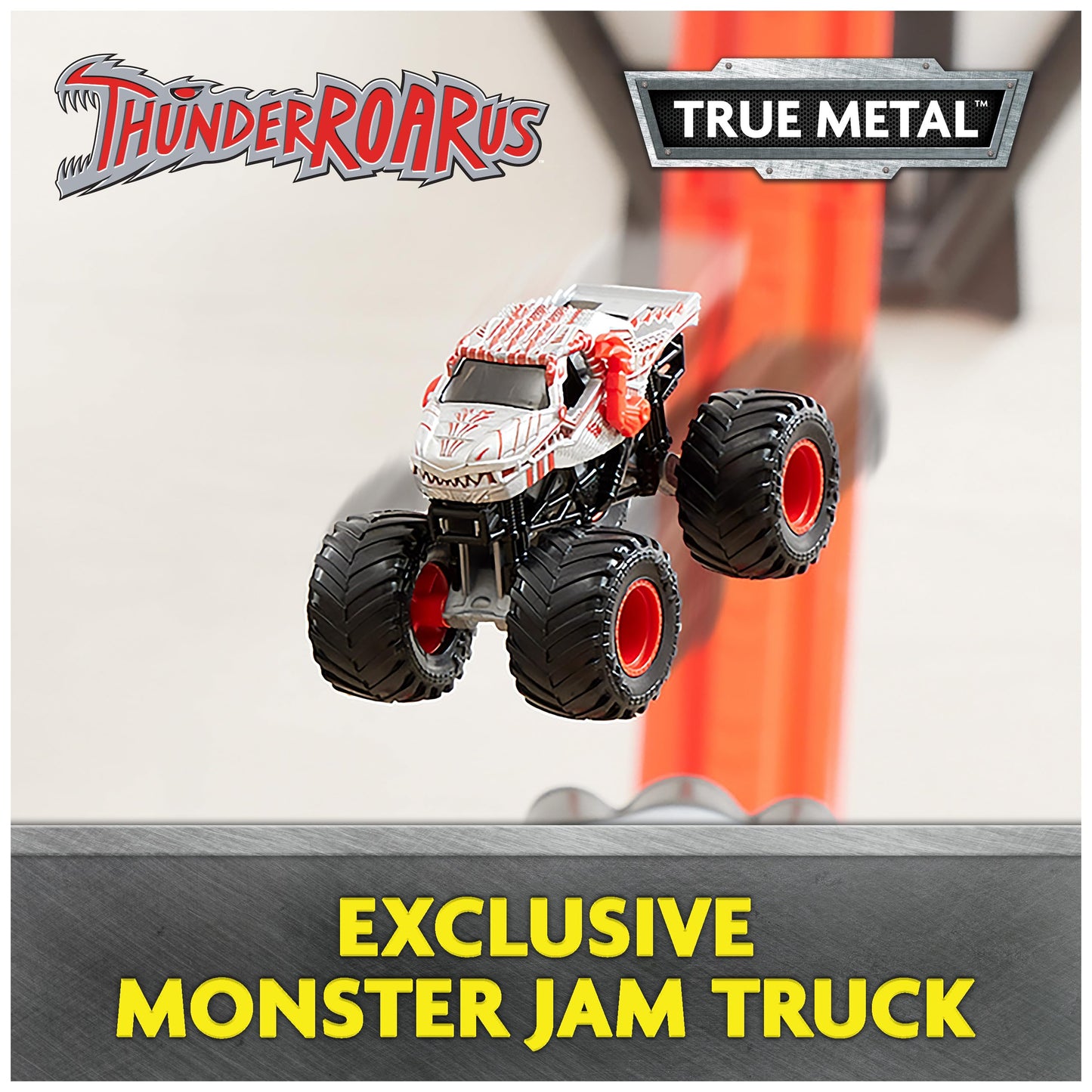 Monster Jam ThunderROARus Drop Playset — 6+ ft Tall, Lights & Sounds