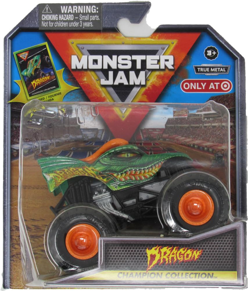 Monster Jam Stadium Series Championship Collection Dragon 1:64 Die-Cast Truck + Collectible Card
