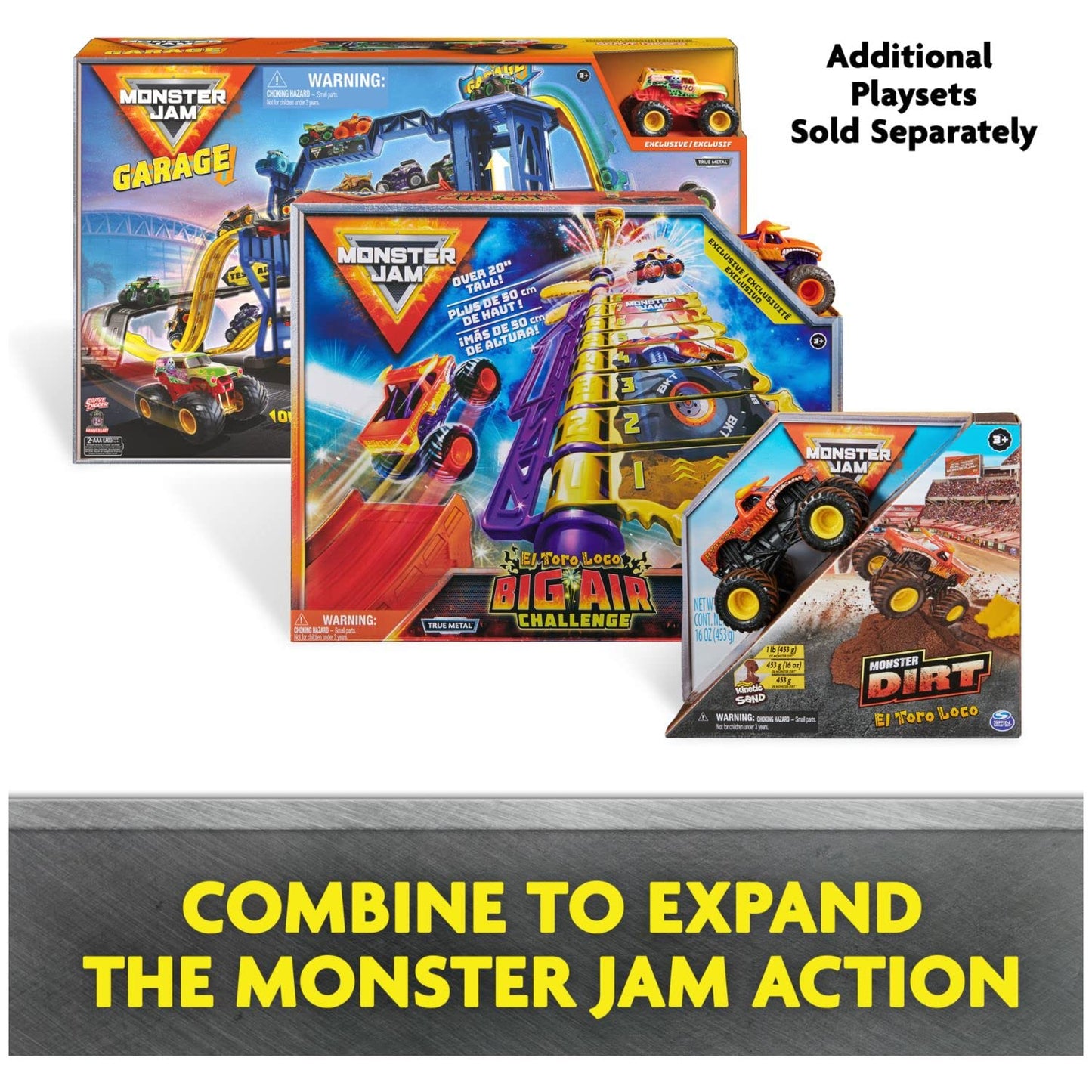 Monster Jam Dueling Dragon Playset with Exclusive 1:64 Dragon Truck – Ages 3+