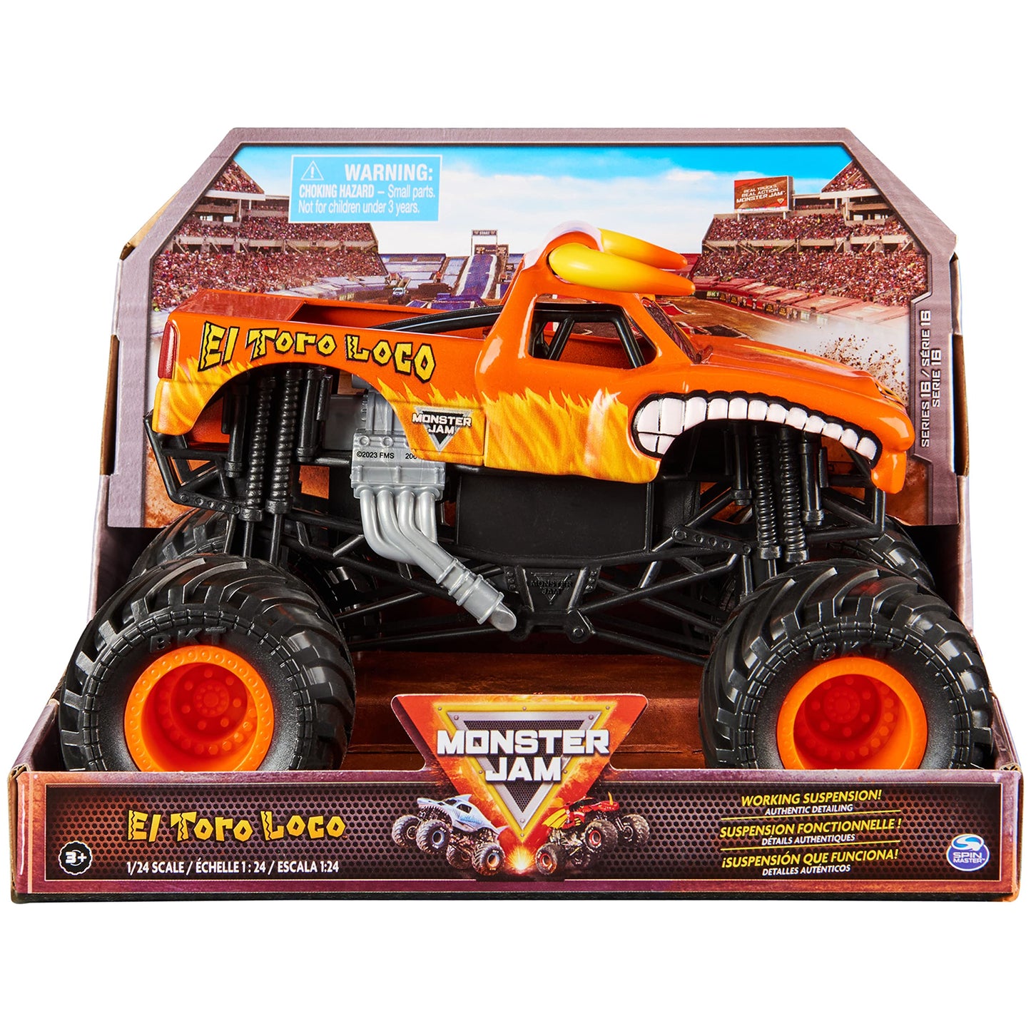 Monster Jam Official El Toro Loco 1:24-Scale Die-Cast Truck