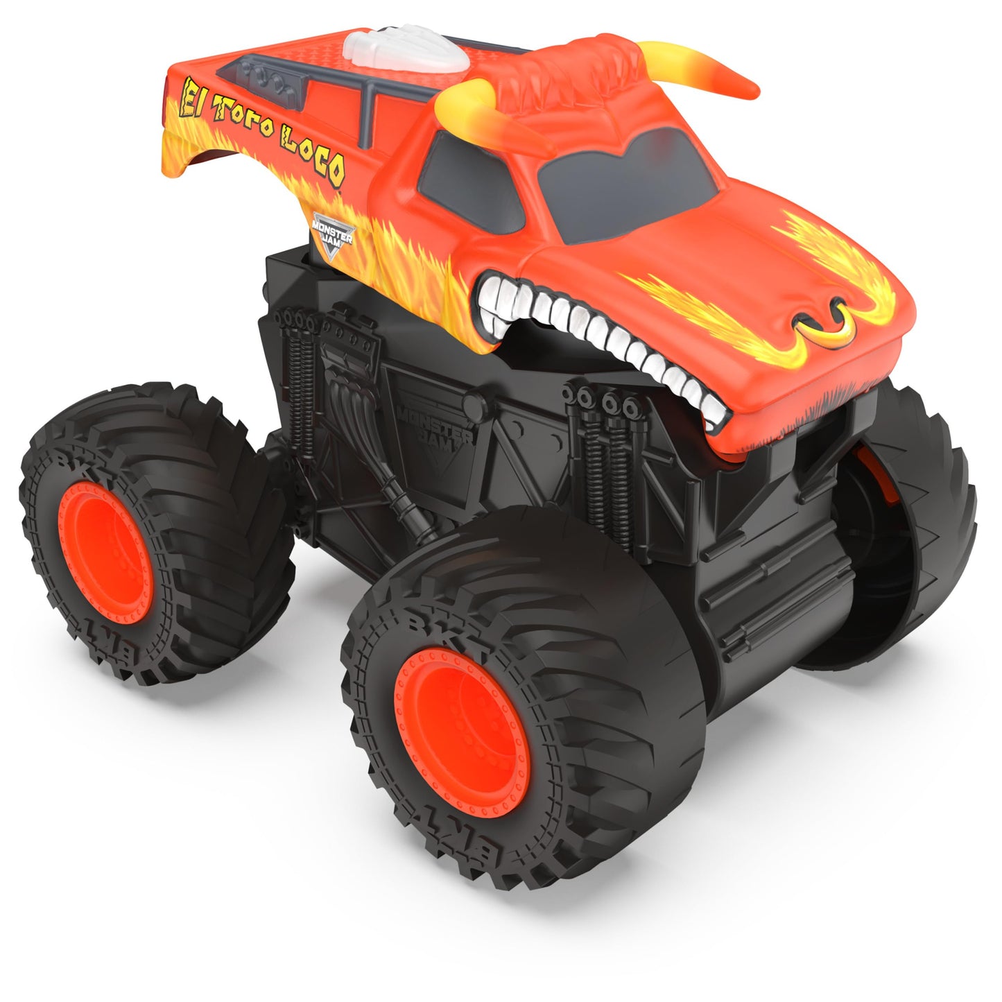 Monster Jam 1:43 Click & Flip Grave Digger & El Toro Loco 2-Pack – Front Flip Monster Trucks