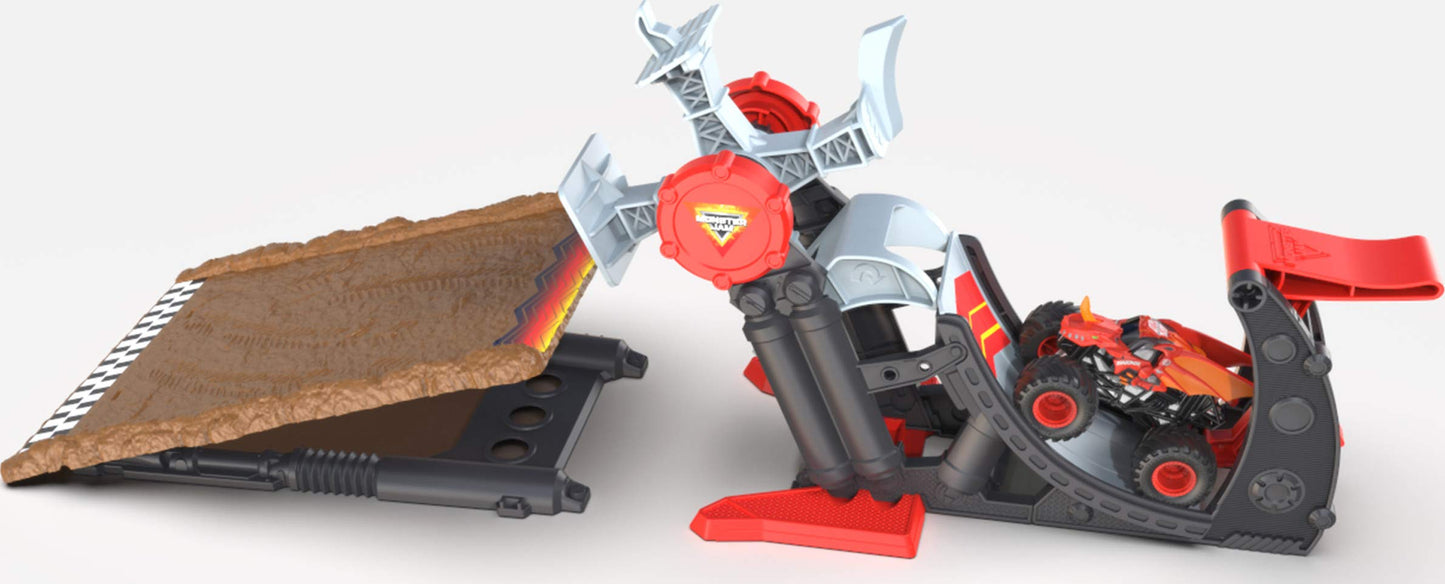 Monster Jam Official Bakugan Dragonoid Stunt Dial Playset — 1:64 Scale Die-Cast Truck