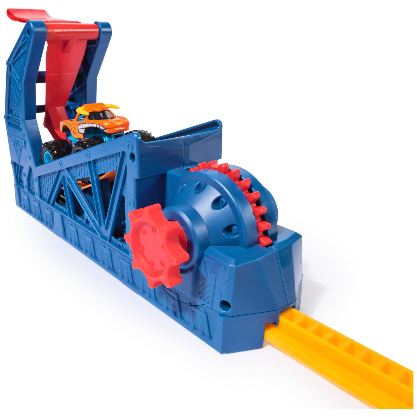 Monster Jam El Toro Loco Long Jump Playset – Exclusive Die-Cast Truck & Flaming Ring | Spin Master