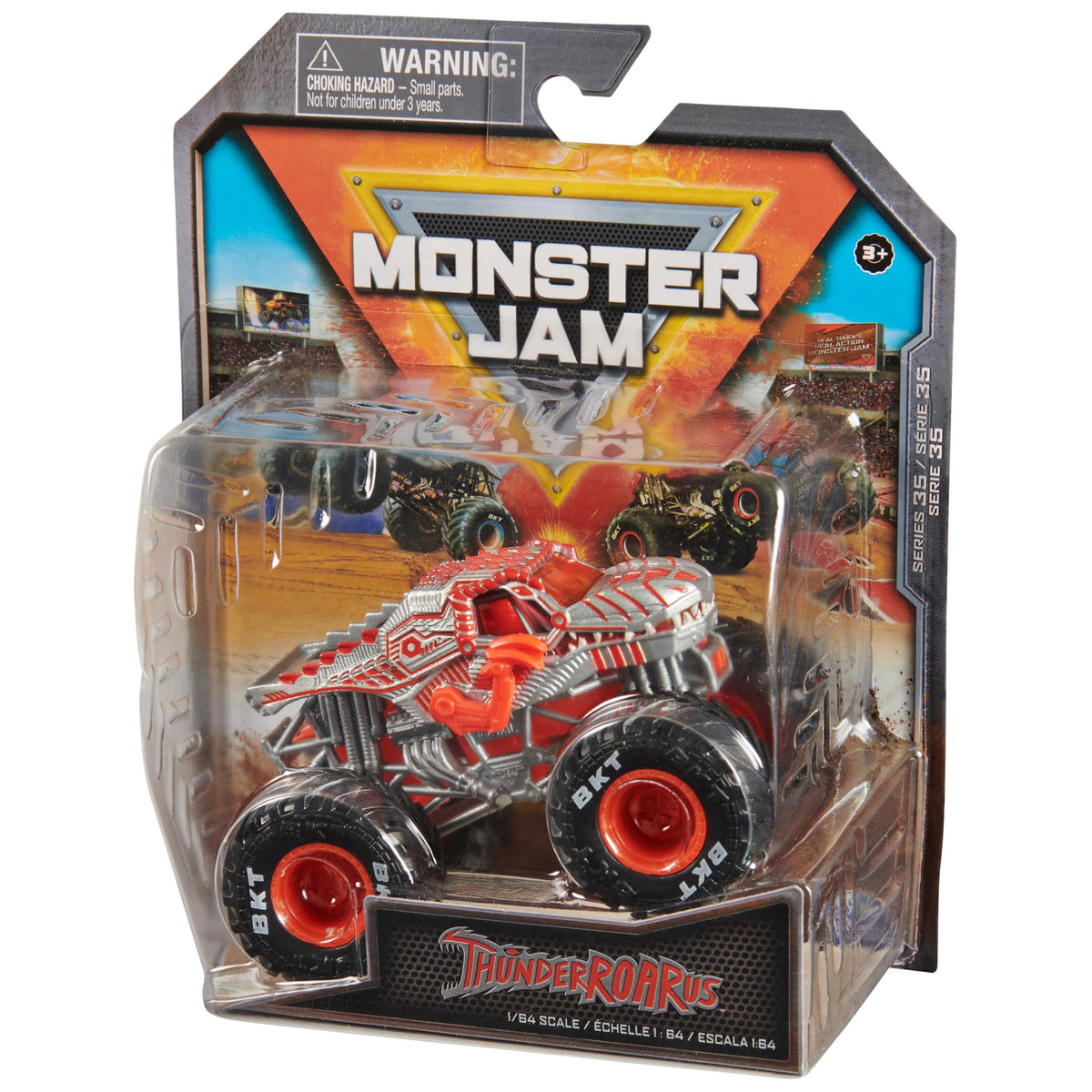 Monster Jam Official ThunderROARus 1:64 Die-Cast Monster Truck | Collectible Toy for Kids 3+