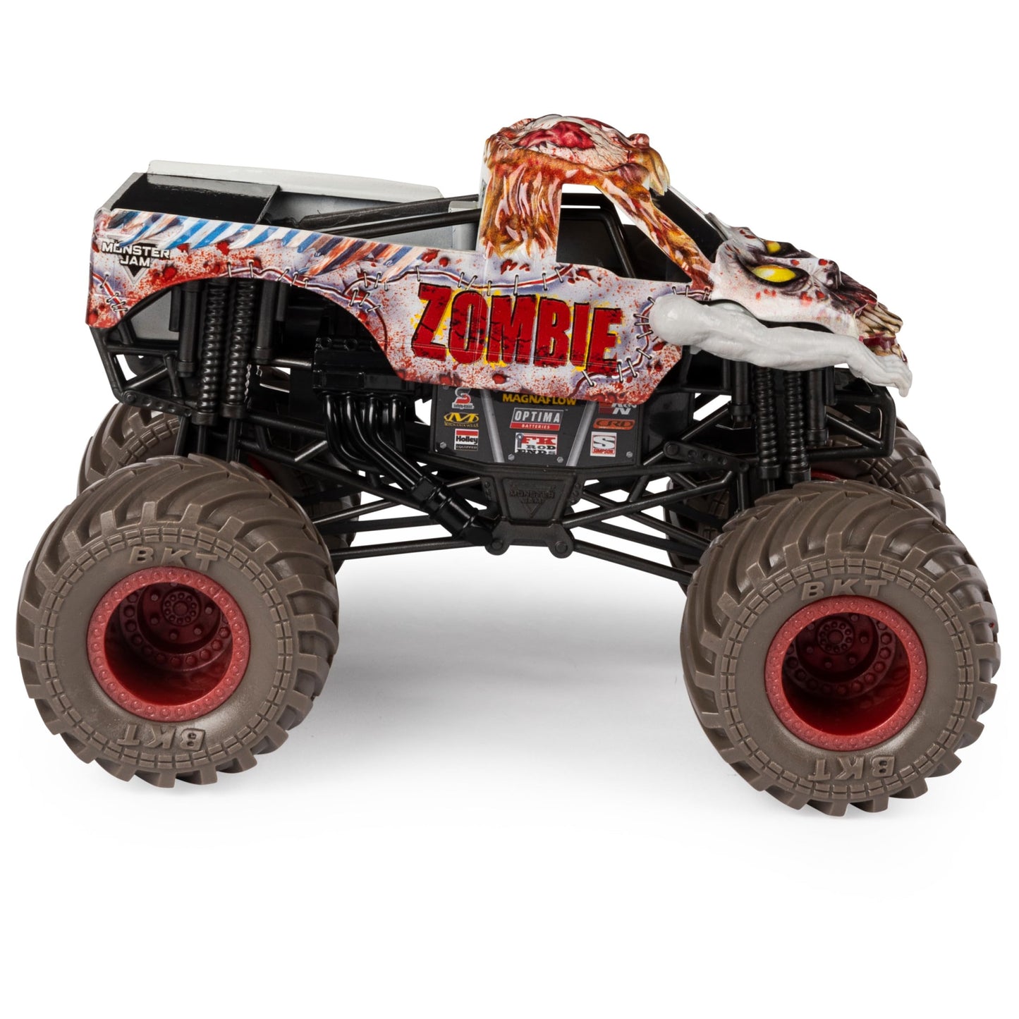 Monster Jam Full Moon Frenzy 3-Pack Die-Cast Trucks — Exclusive 1:24 Zombie & 1:64 Grave Digger & Son-Uva Digger