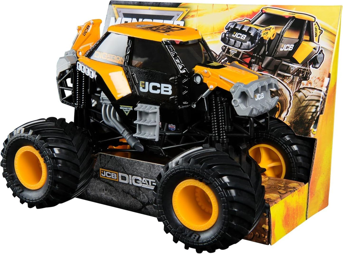 Monster Jam Official JCB DIGATRON Monster Truck 1:24 Die-Cast | Collector Toy