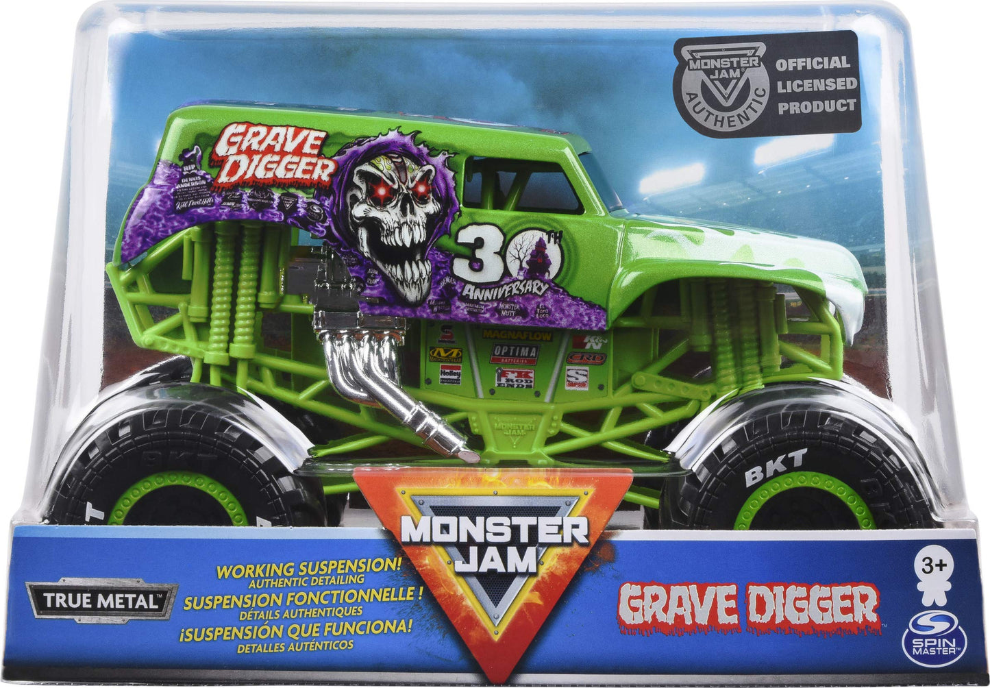 Monster Jam Official Grave Digger 1:24 Scale Die-Cast Monster Truck