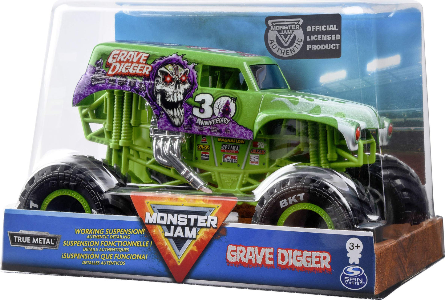 Monster Jam Official Grave Digger 1:24 Scale Die-Cast Monster Truck
