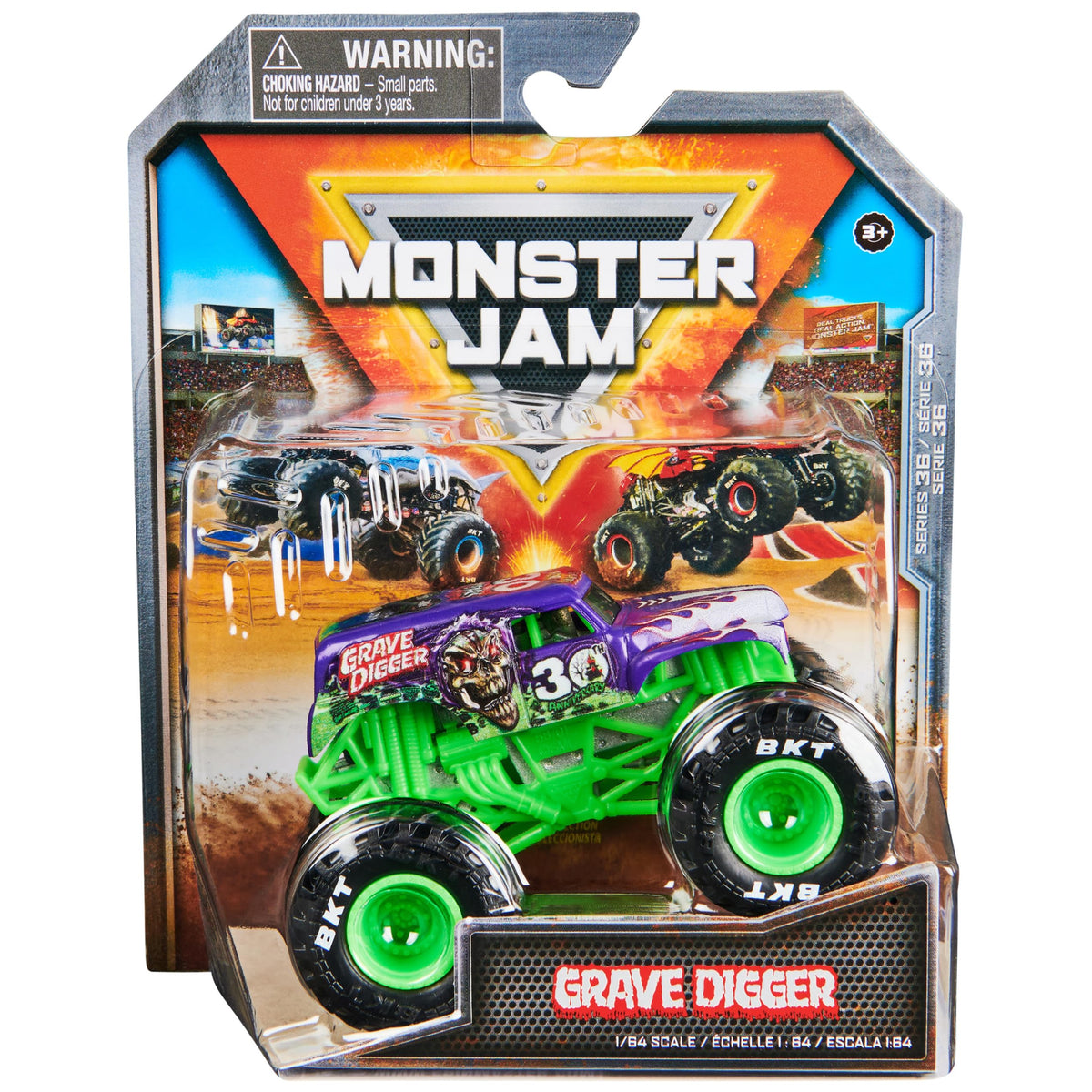 Monster Jam Official Grave Digger 1:64 Die-Cast Truck - Collectible Kids Toy