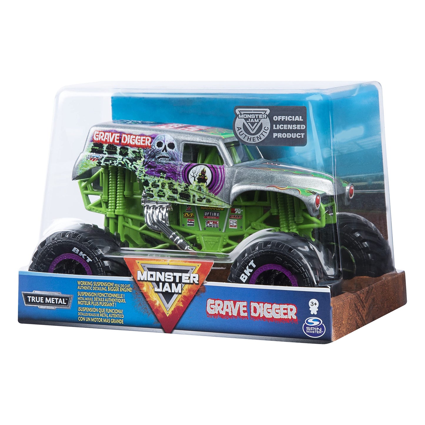 Monster Jam Grave Digger 1:24 Die-Cast Monster Truck | Official 1:24 Scale