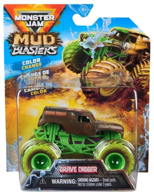 Monster Jam Mud Blasters Color Change Series 1 Grave Digger Die-Cast Monster Truck