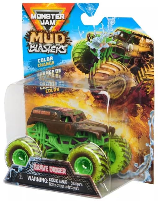 Monster Jam Mud Blasters Color Change Series 1 Grave Digger Die-Cast Monster Truck