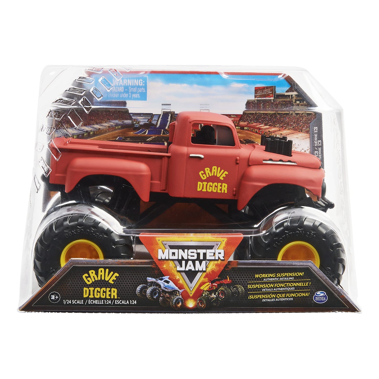 Monster Jam Grave Digger Retro 1:24 Scale Die-Cast Truck – Official Collector Toy