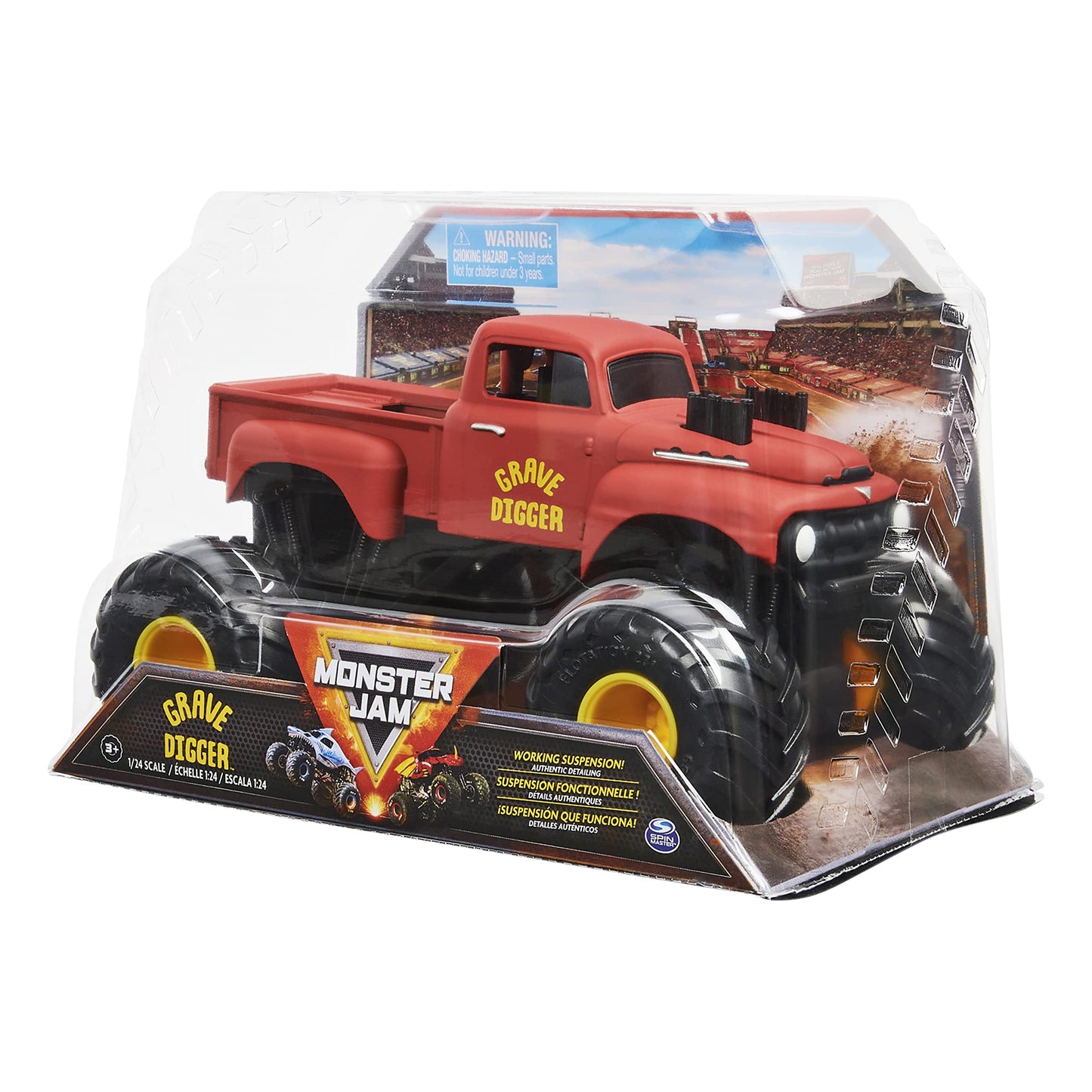Monster Jam Grave Digger Retro 1:24 Scale Die-Cast Truck – Official Collector Toy