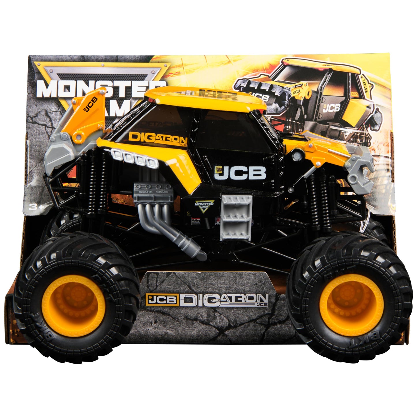 Monster Jam JCB DIGATRON 1:24 Scale Die-Cast Truck | Official Monster Jam Collectible