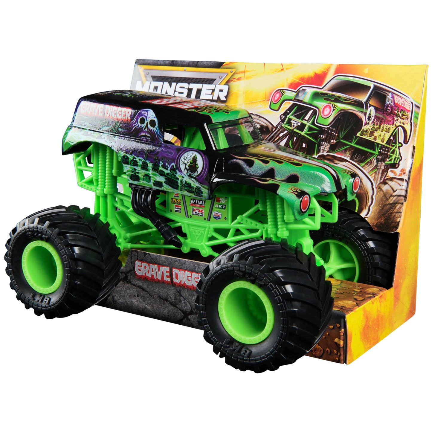 Monster Jam Grave Digger 1:24 Official Die-Cast Truck | Collectible Toy