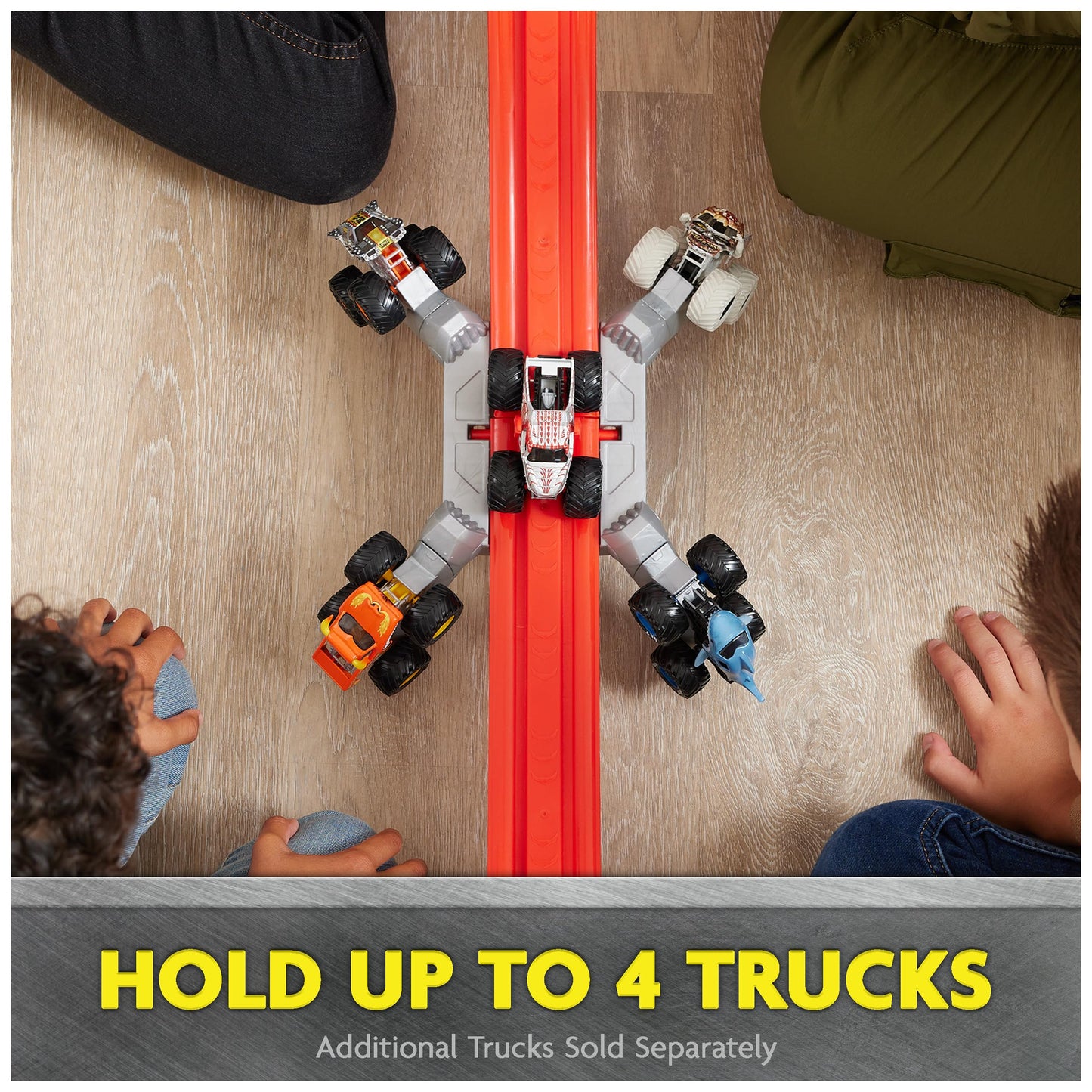 Monster Jam ThunderROARus Drop Playset — 6+ ft Tall, Lights & Sounds
