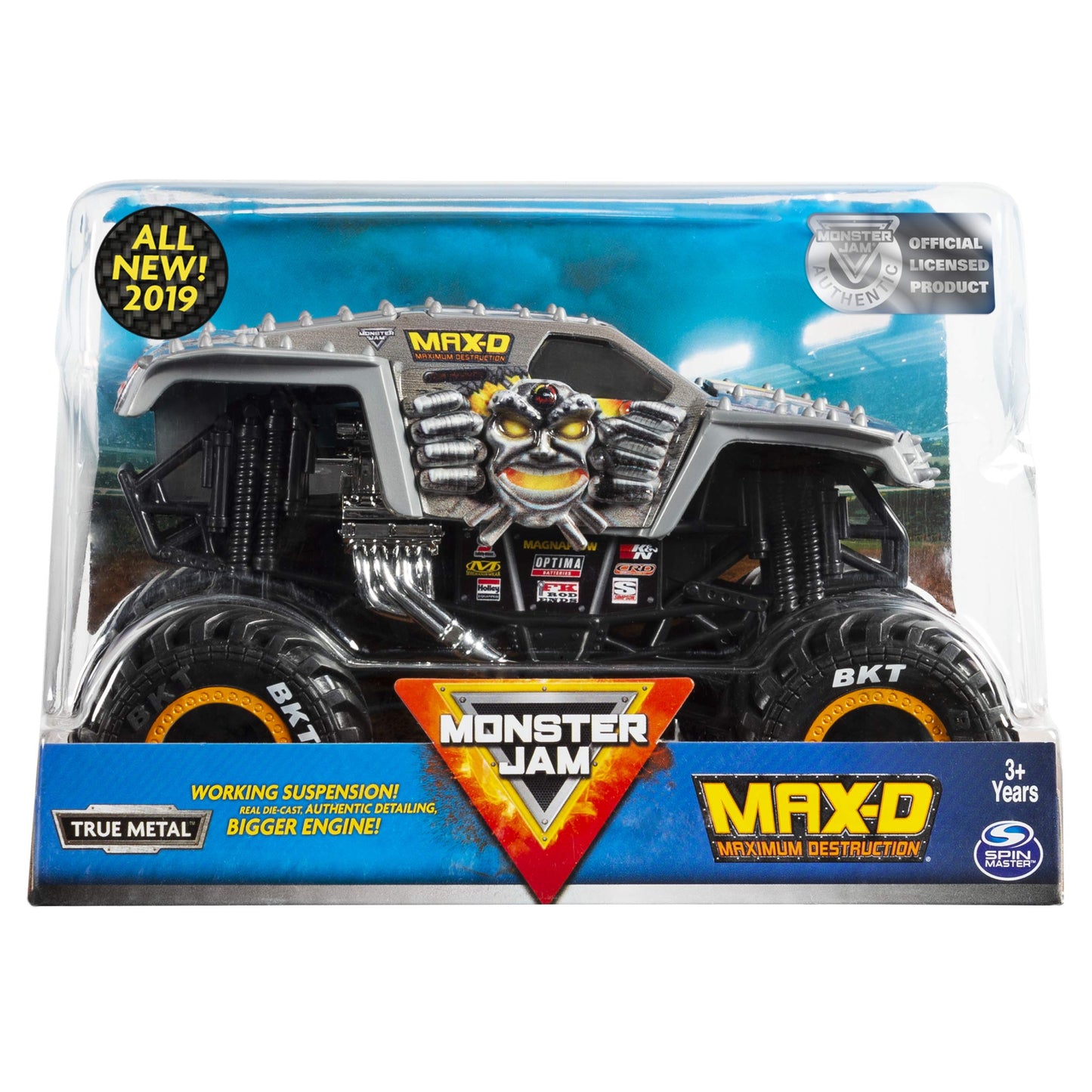 Monster Jam Official Max D Monster Truck Die-Cast Vehicle 1:24 Scale