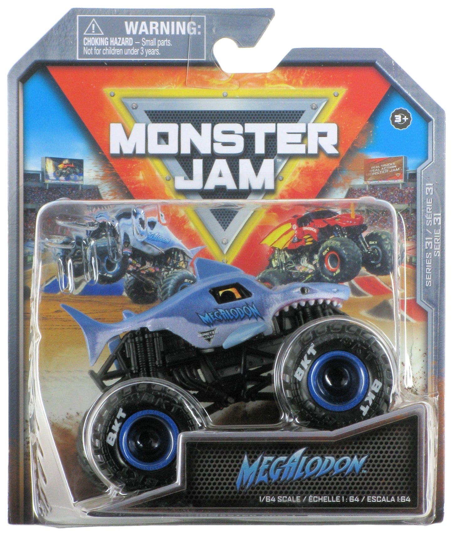 Monster Jam 2023 Spin Master 1:64 Megalodon Diecast Truck – Official 31 Legacy Series