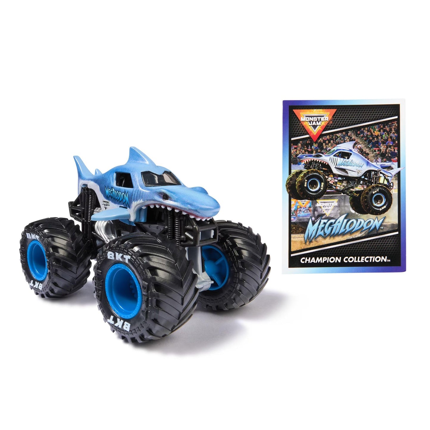Monster Jam Stadium Series Championship Collection Megalodon 1:64 Scale Truck | Collectible Card Included