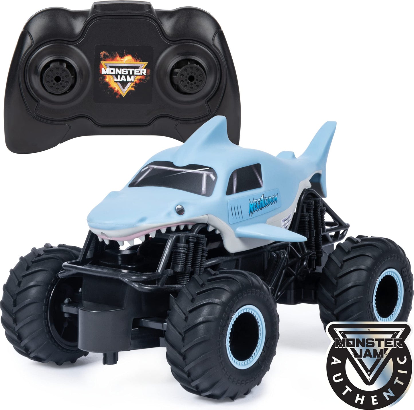 Monster Jam Megalodon RC Truck – Official 1:24 Scale, 2.4 GHz, Ages 4+