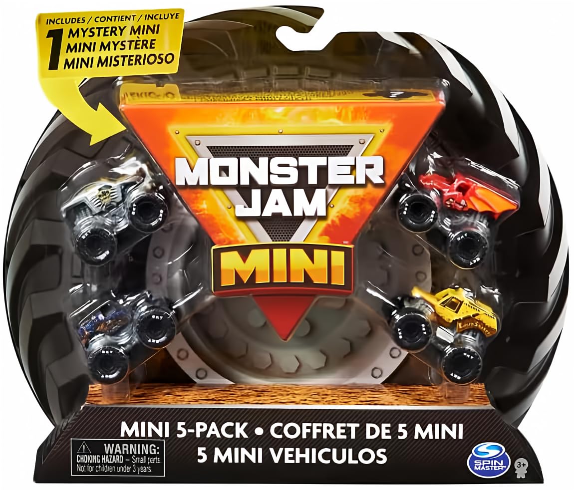 Monster Jam Mini 5-Pack: Official 1:87 Scale Mini Monster Trucks