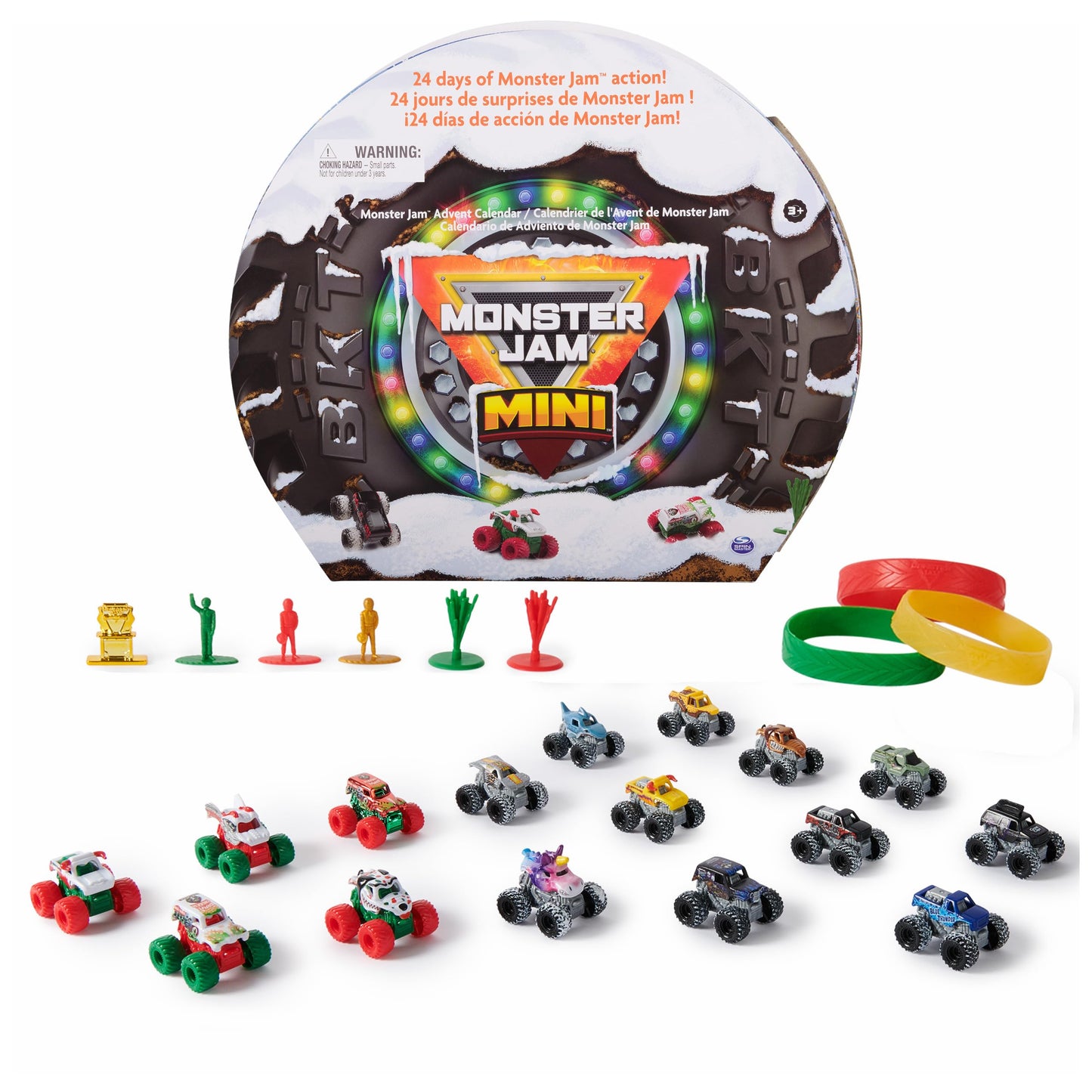 Monster Jam Mini Advent Calendar - 24 Days of 1:87 Scale Mini Trucks & Accessories