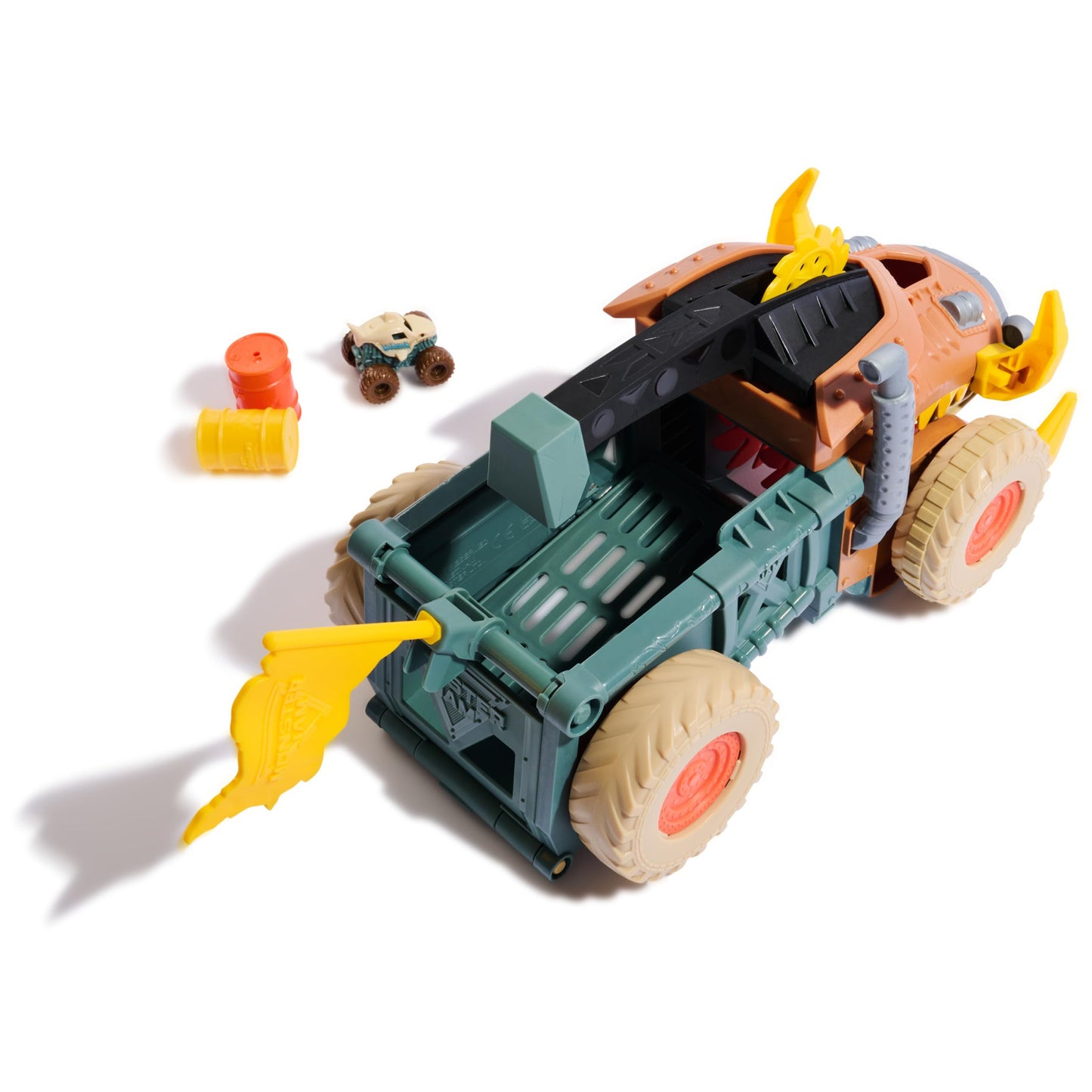 Monster Jam Mini Jams Megalodon Mad Hog Chomper: Easy Cleanup Monster Truck Playset
