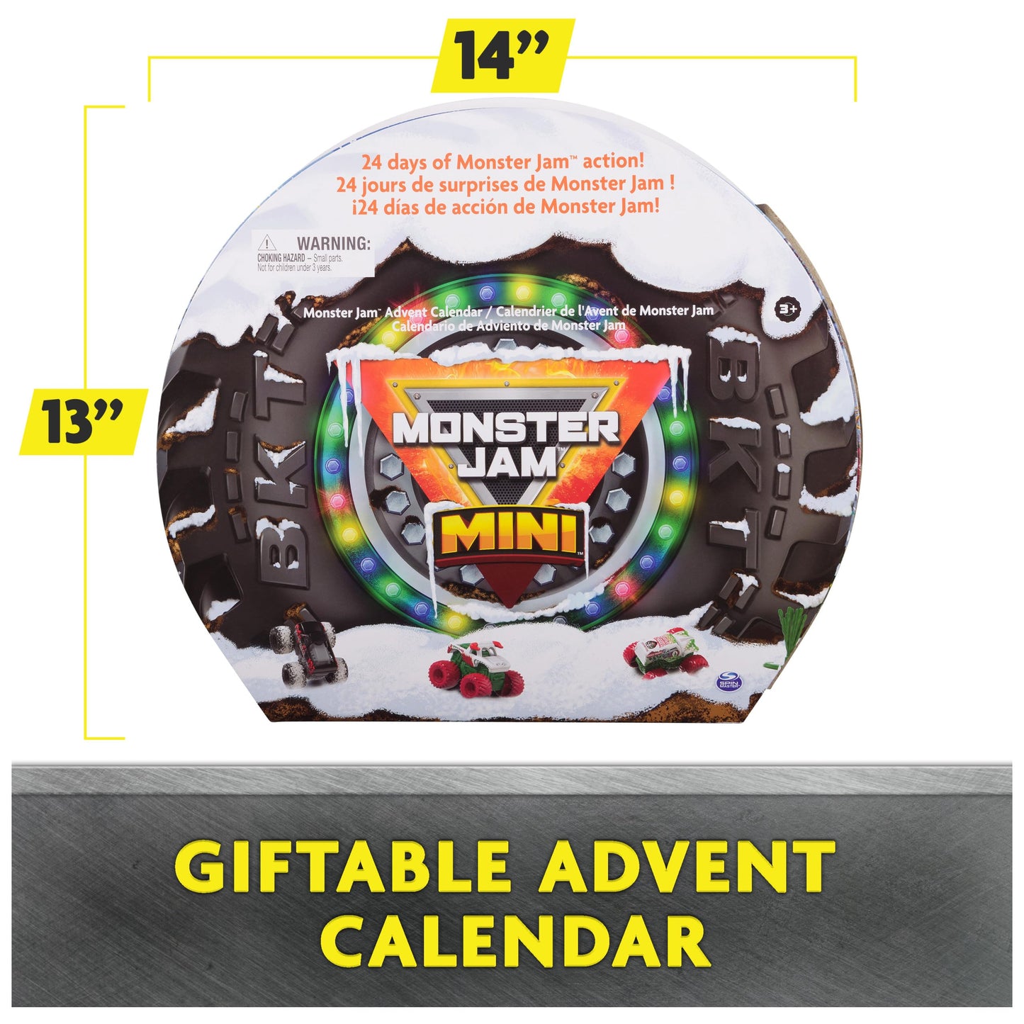 Monster Jam Mini Advent Calendar - 24 Days of 1:87 Scale Mini Trucks & Accessories