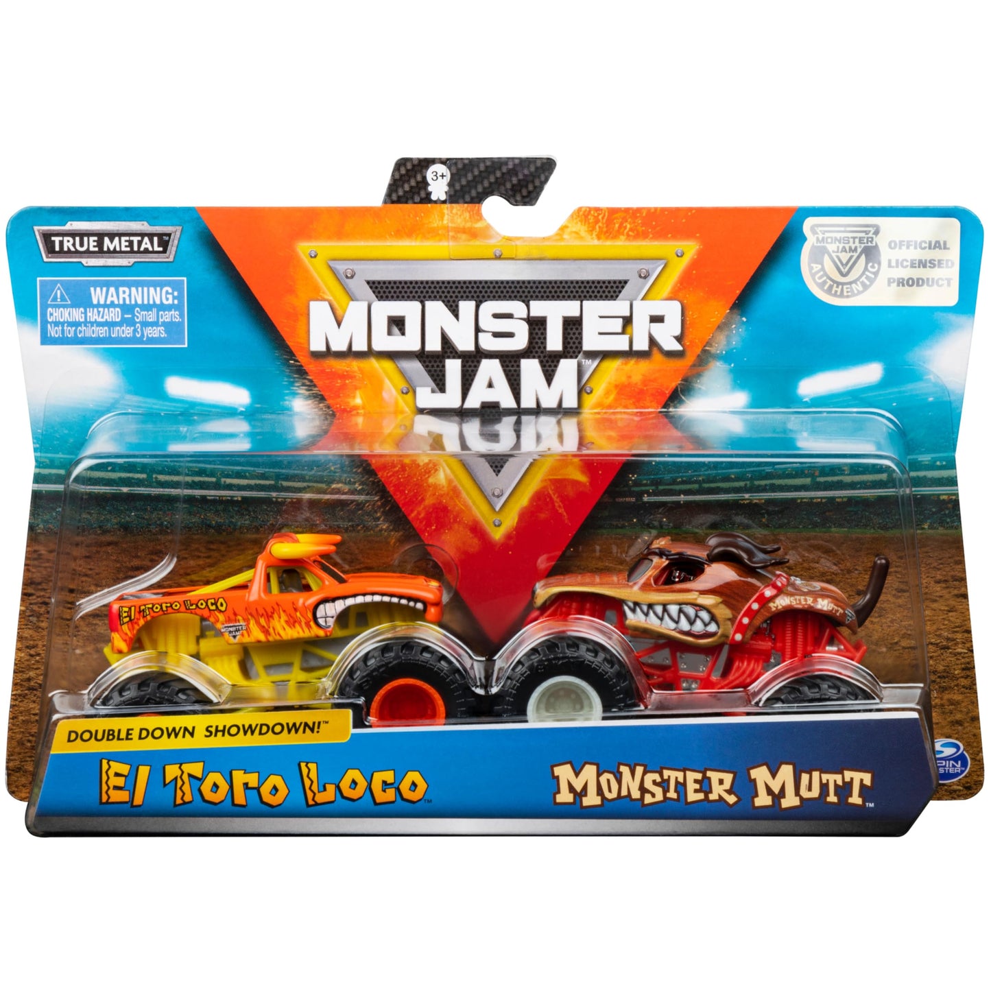 Monster Jam El Toro Loco vs Monster Mutt 1:64 Twin Pack | True Metal Die-Cast