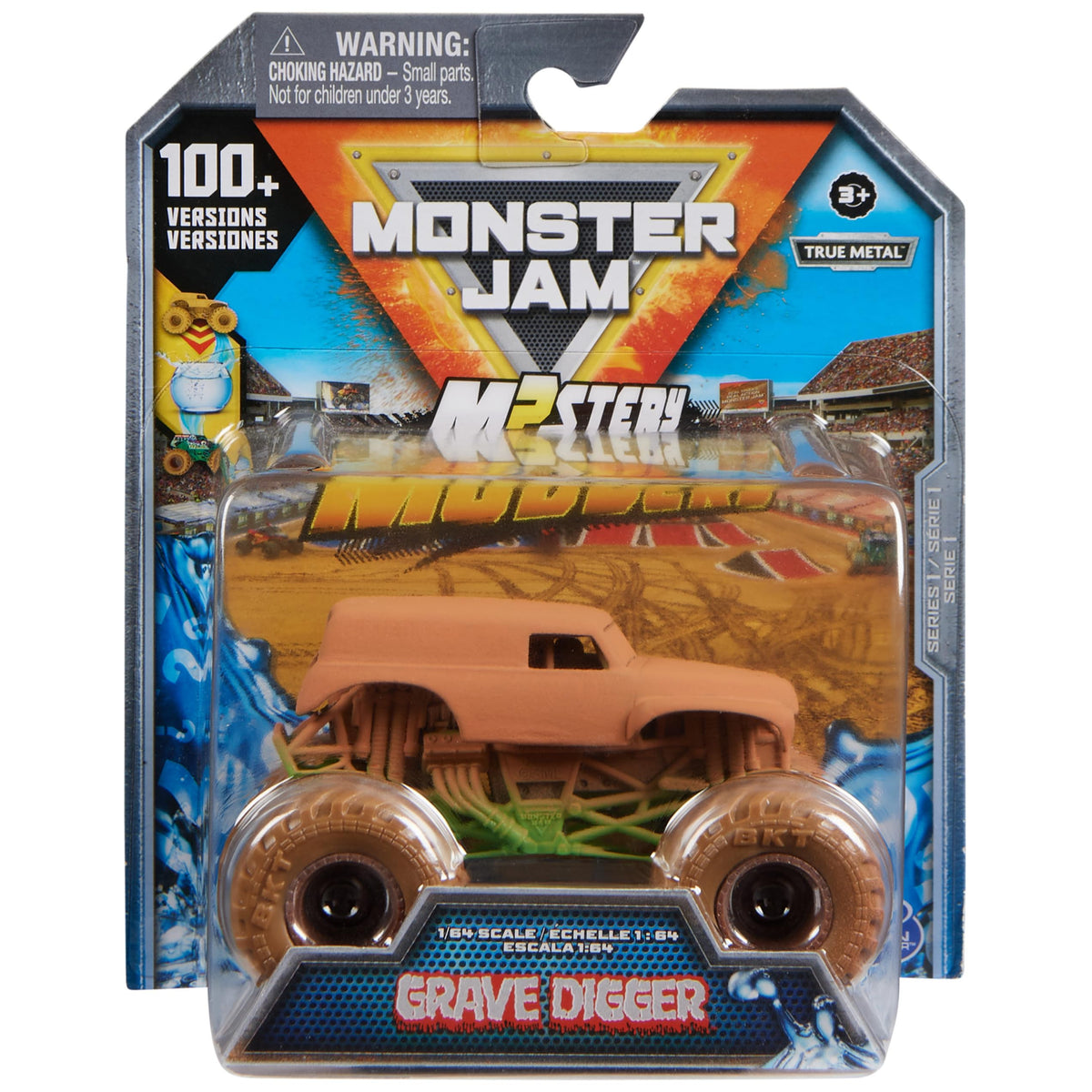 Monster Jam Mystery Mudders 1:64 Die-Cast Truck - Wash to Reveal, Styles Vary