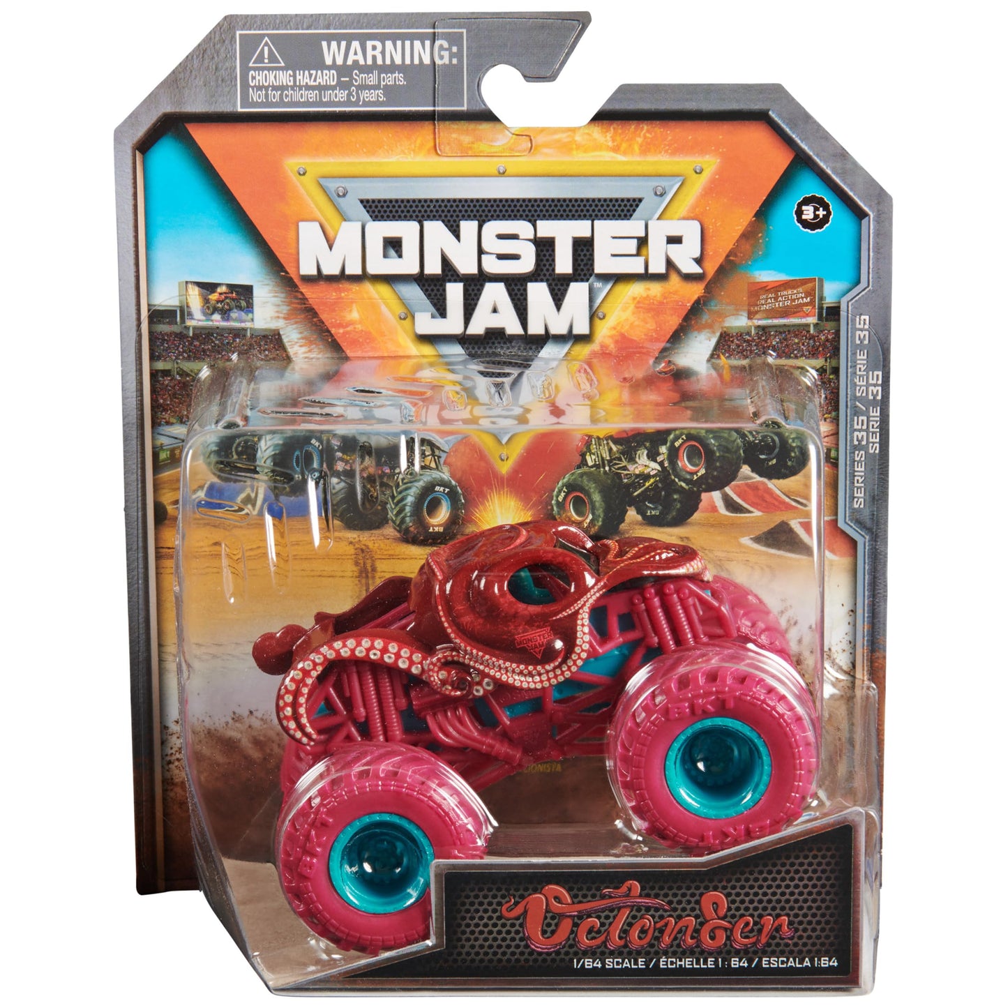 Monster Jam Official Octon8er 1:64 Die-Cast Monster Truck – Collectible Kids Toy