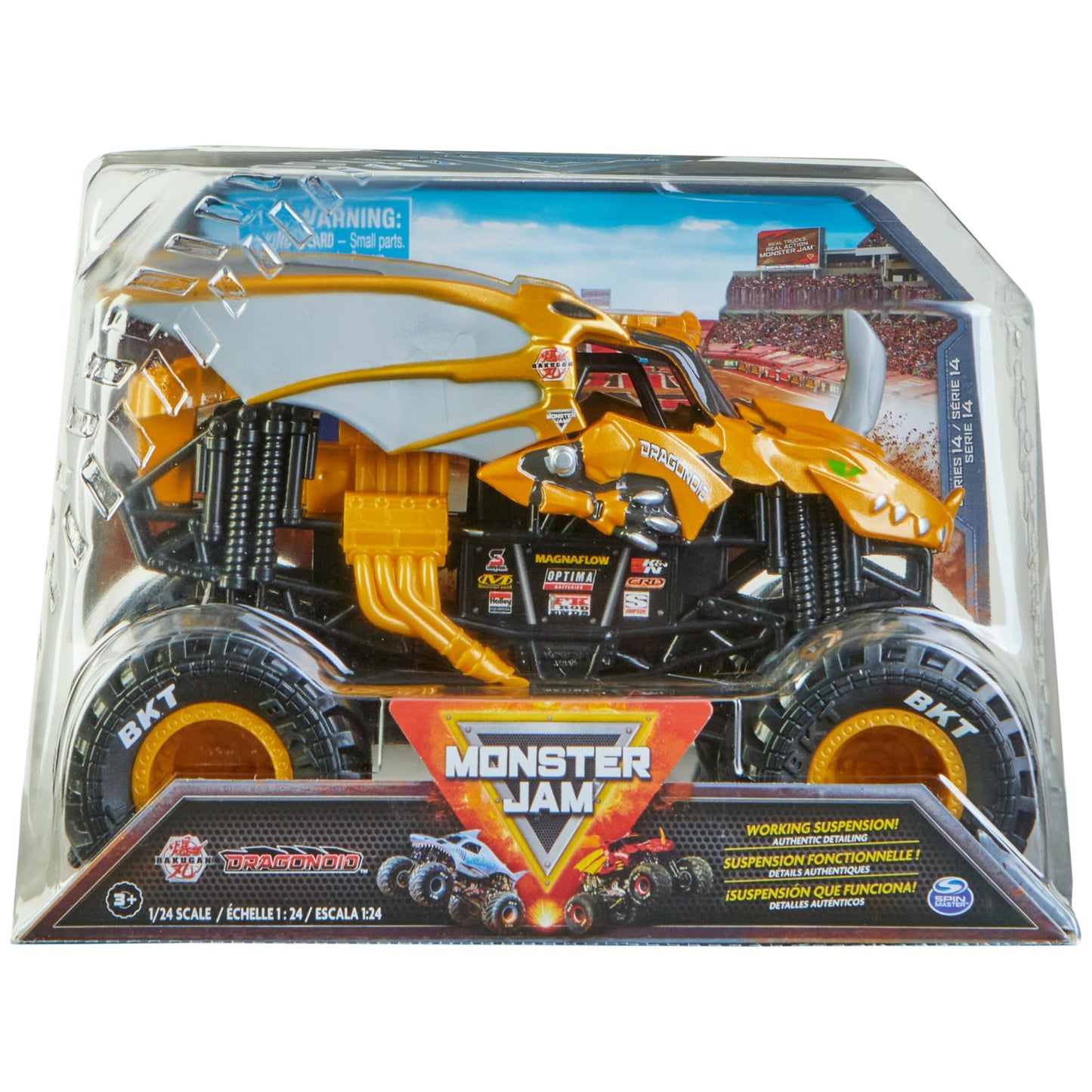 Monster Jam Official Bakugan Dragonoid Monster Truck 1:24 Scale Die-Cast | Collectible Kids Toy