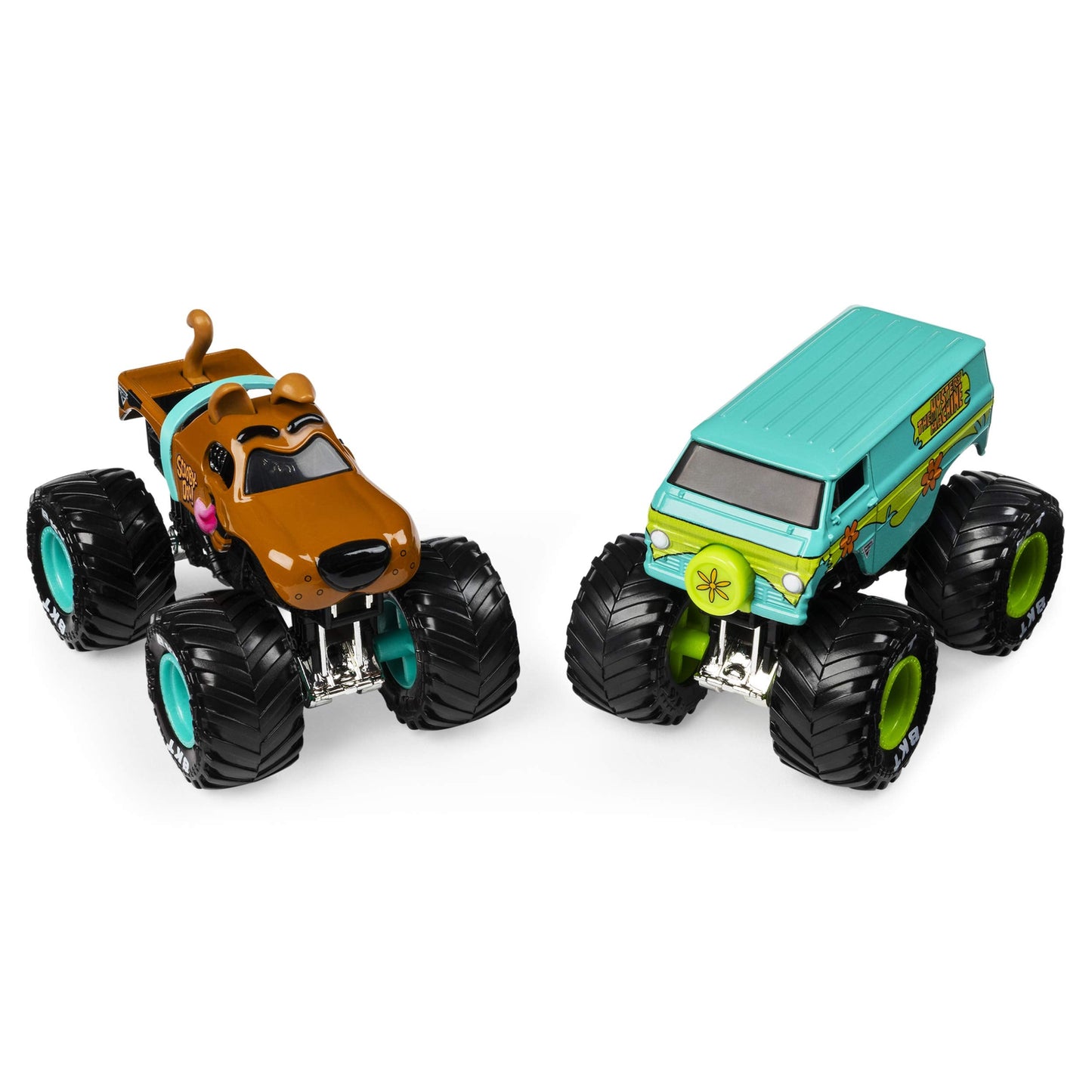 Monster Jam Scooby Doo vs Mysterty Machine 1:64 Scale Die-Cast Monster Trucks 2-Pack