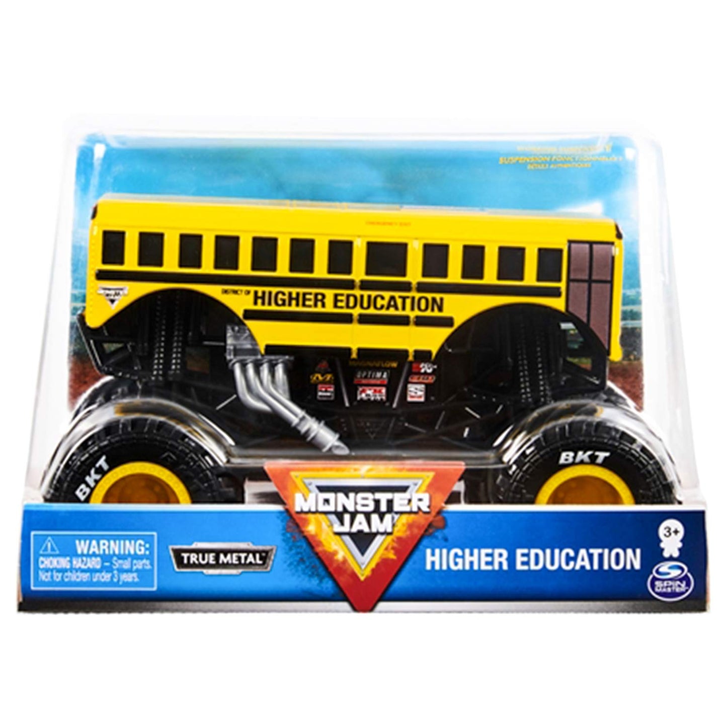Monster Jam Official Higher Education Monster Truck Die-Cast 1:24 Scale – Realistic Graphics & Working Suspension