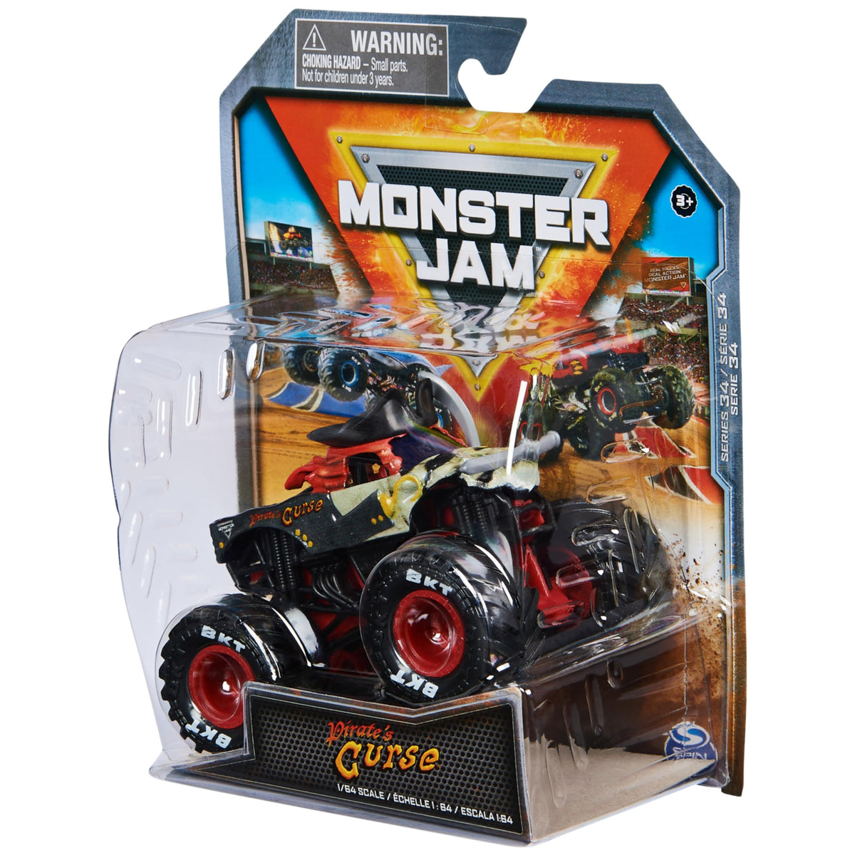 Monster Jam Pirates Curse 1:64 Die-Cast Monster Truck | Official 1:64 Scale Toy