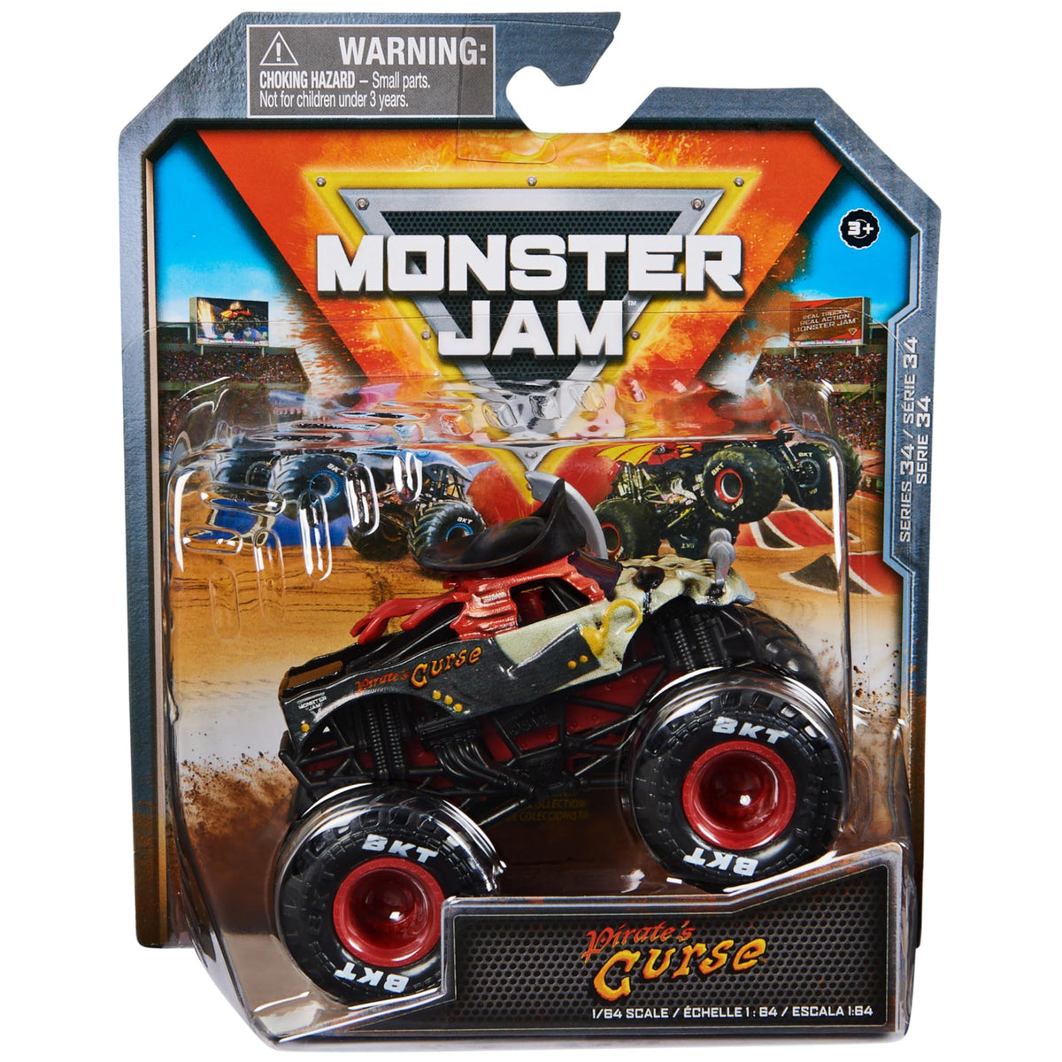 Monster Jam Pirates Curse 1:64 Die-Cast Monster Truck | Official 1:64 Scale Toy