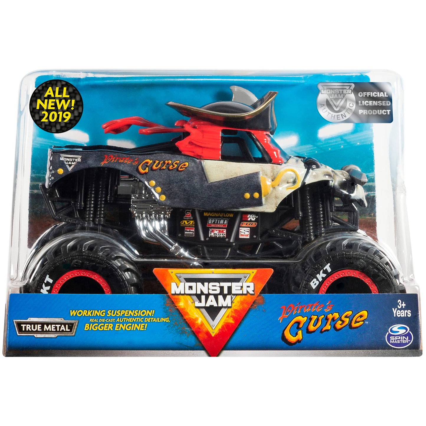 Monster Jam Official Pirate's Curse 1:24 Die-Cast Truck | Collectible Kids Toy