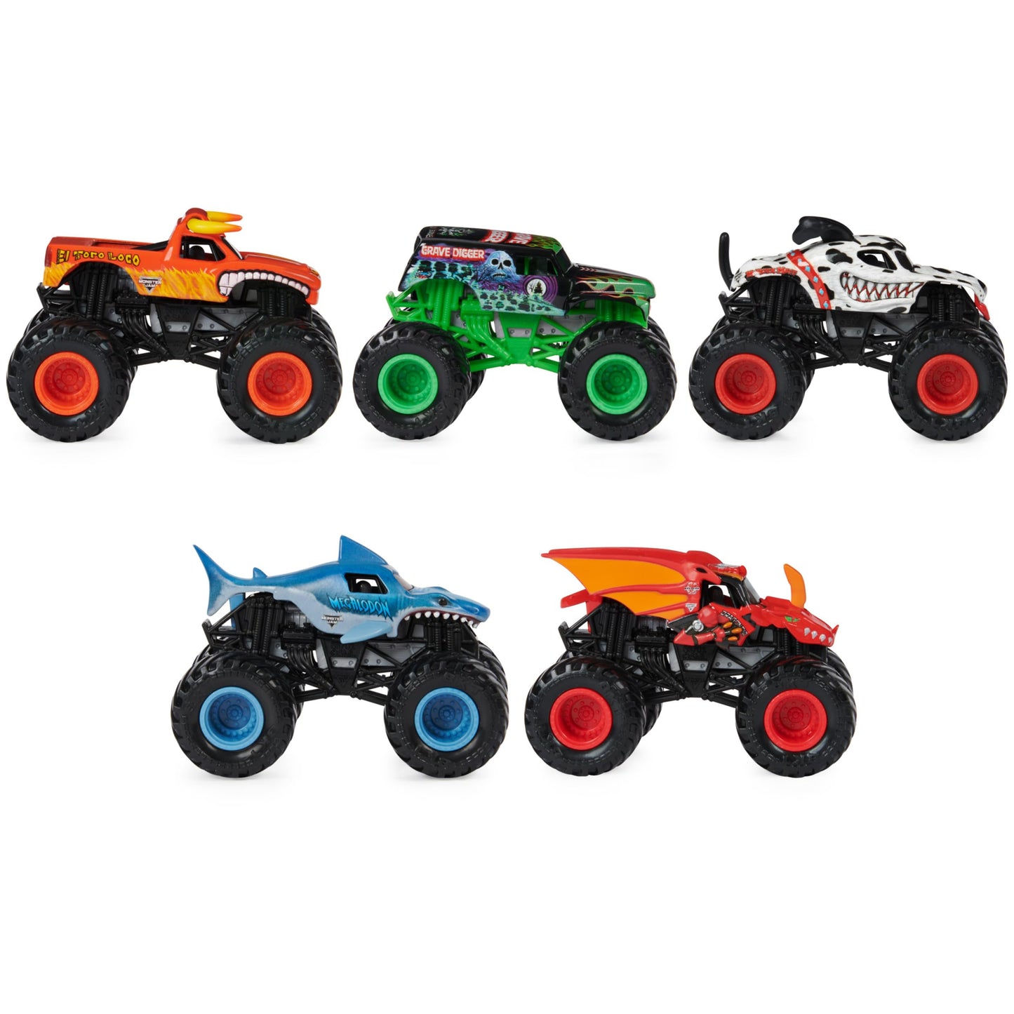 Monster Jam Pit Party 5-Pack – 1:64 Scale Exclusive Monster Trucks