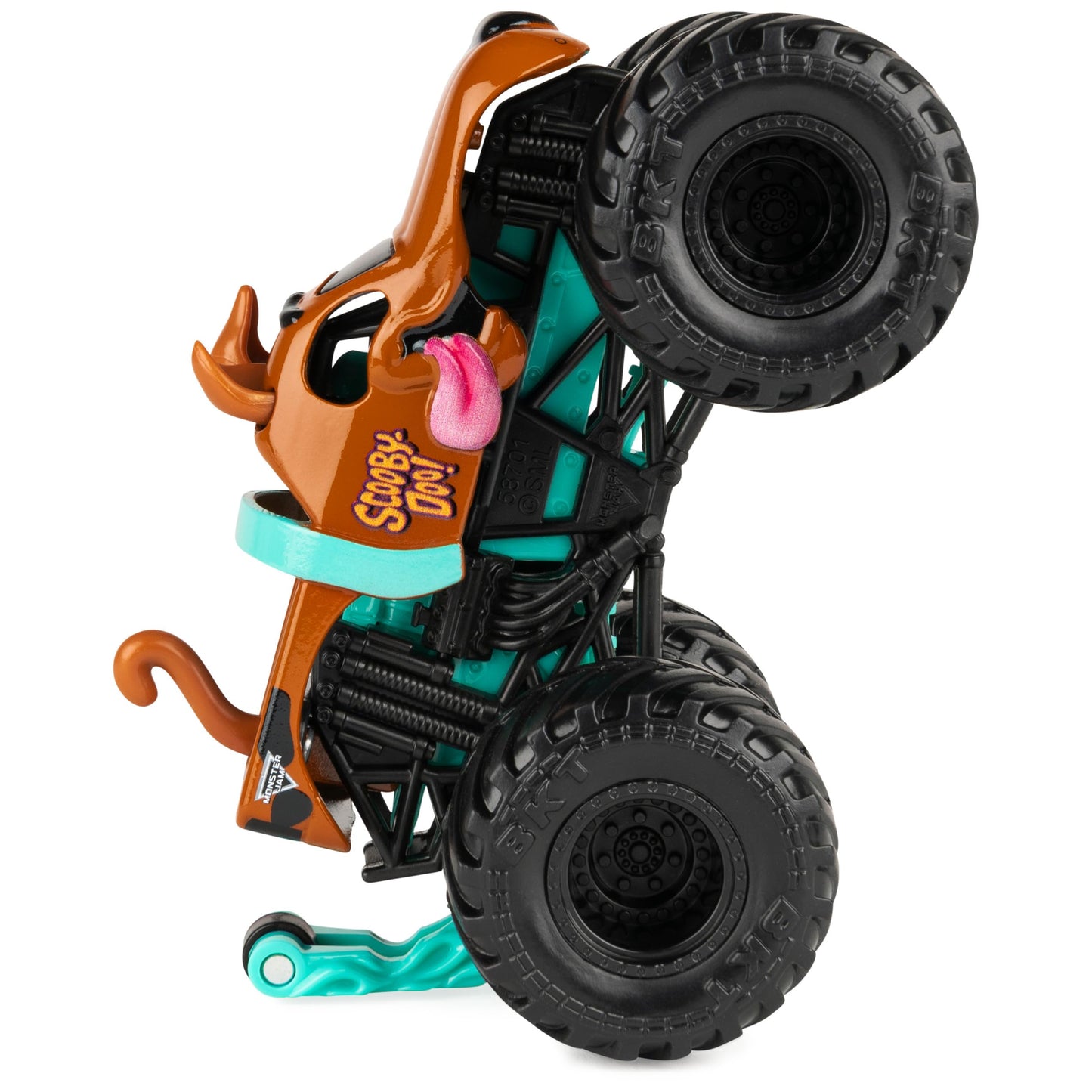 Monster Jam Scooby-Doo Official 1:64 Die-Cast Truck | Wheelie Bar & Collector Poster