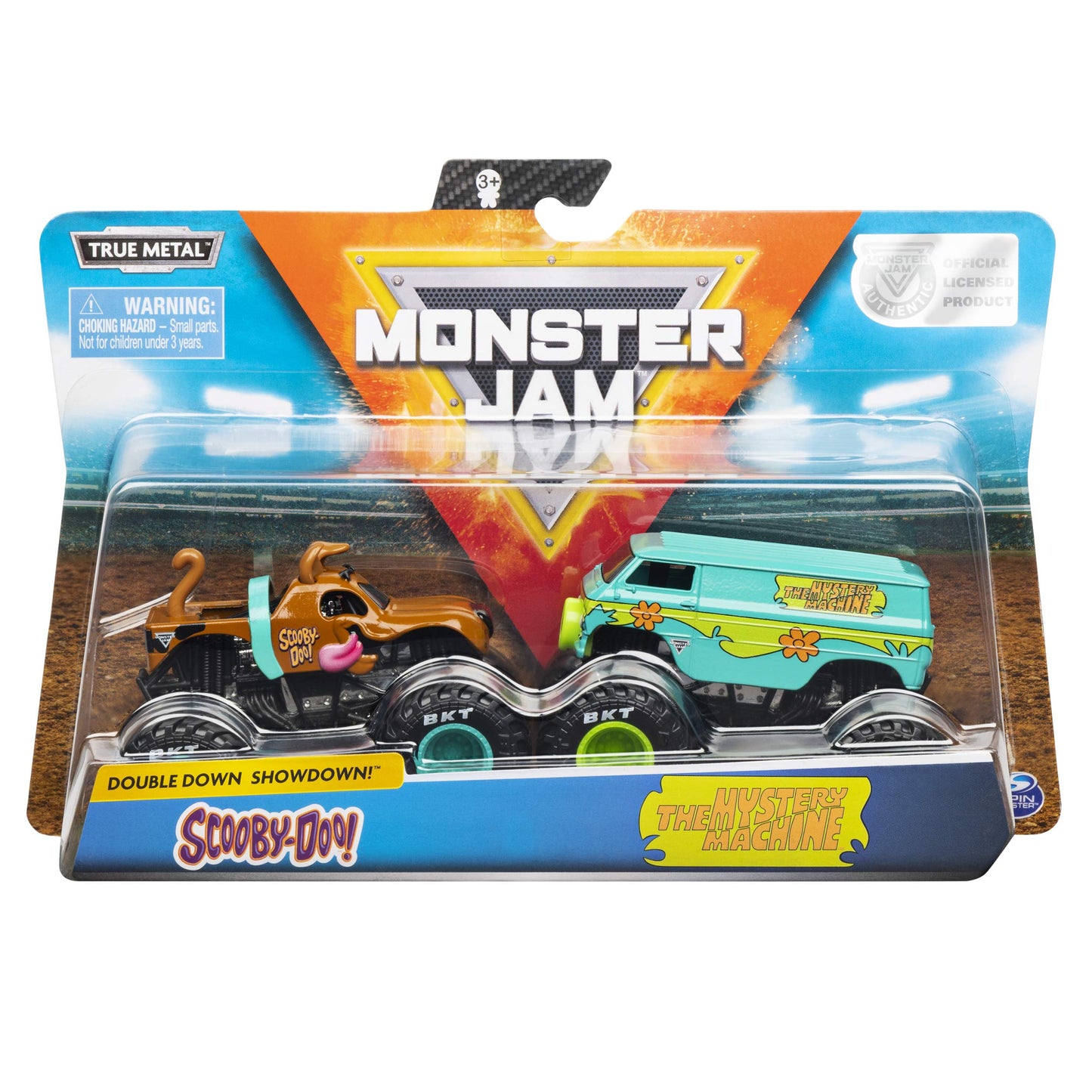 Monster Jam Scooby Doo vs Mysterty Machine 1:64 Scale Die-Cast Monster Trucks 2-Pack