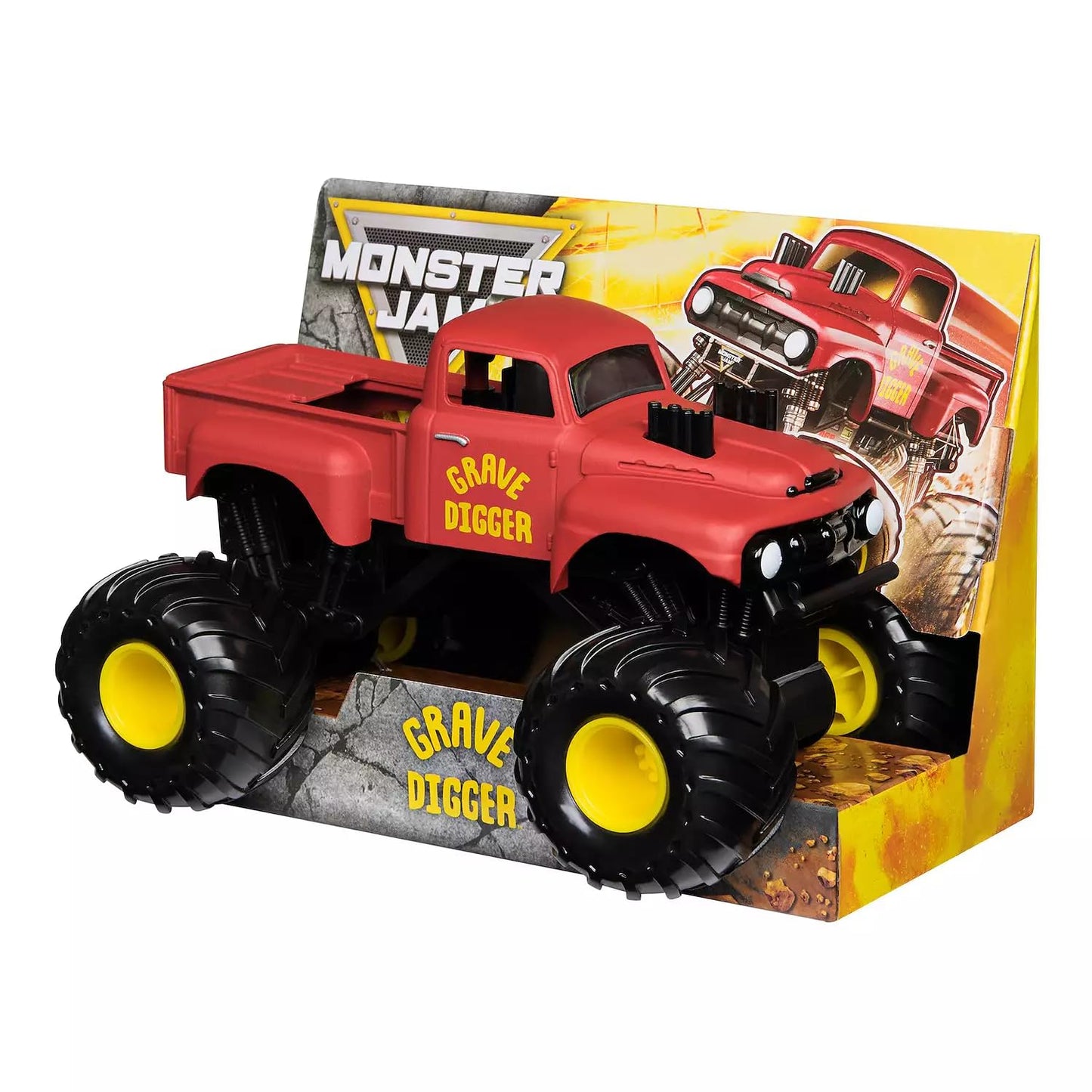 Monster Jam Grave Digger Red Vintage Edition 1:24 Die-Cast Truck | Collectible Toy